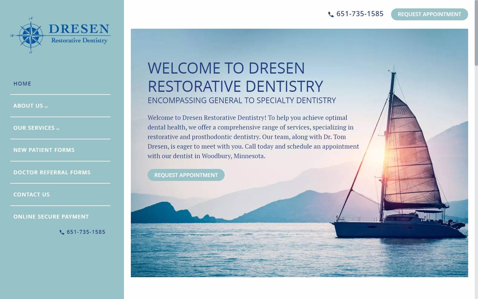 Dresen Restorative Dentistry screenshot