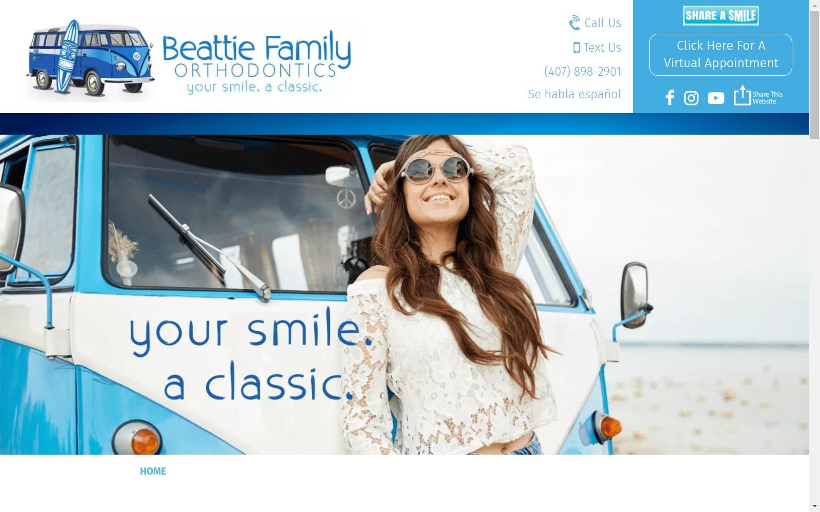 Beattie Family Orthodontics Beattie John R DDS screenshot