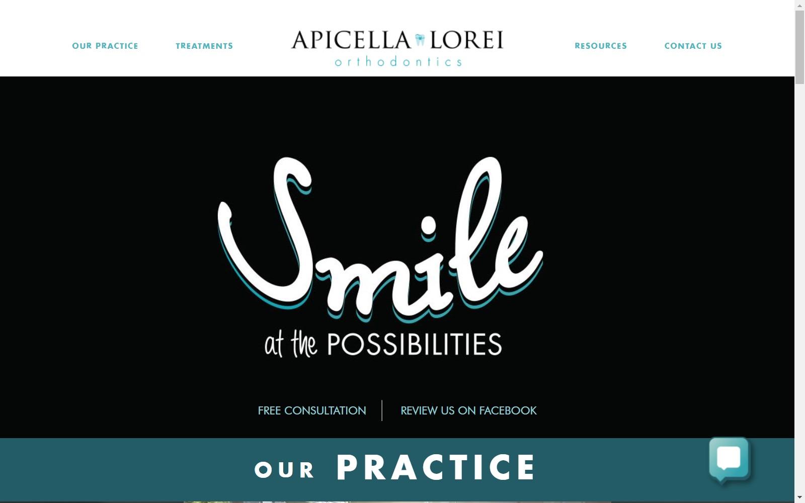 Apicella-Lorei Orthodontics screenshot