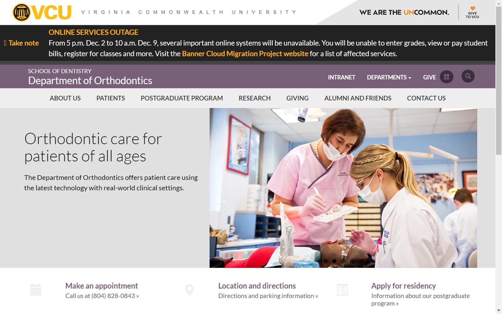 VCU Dental Care Orthodontics
