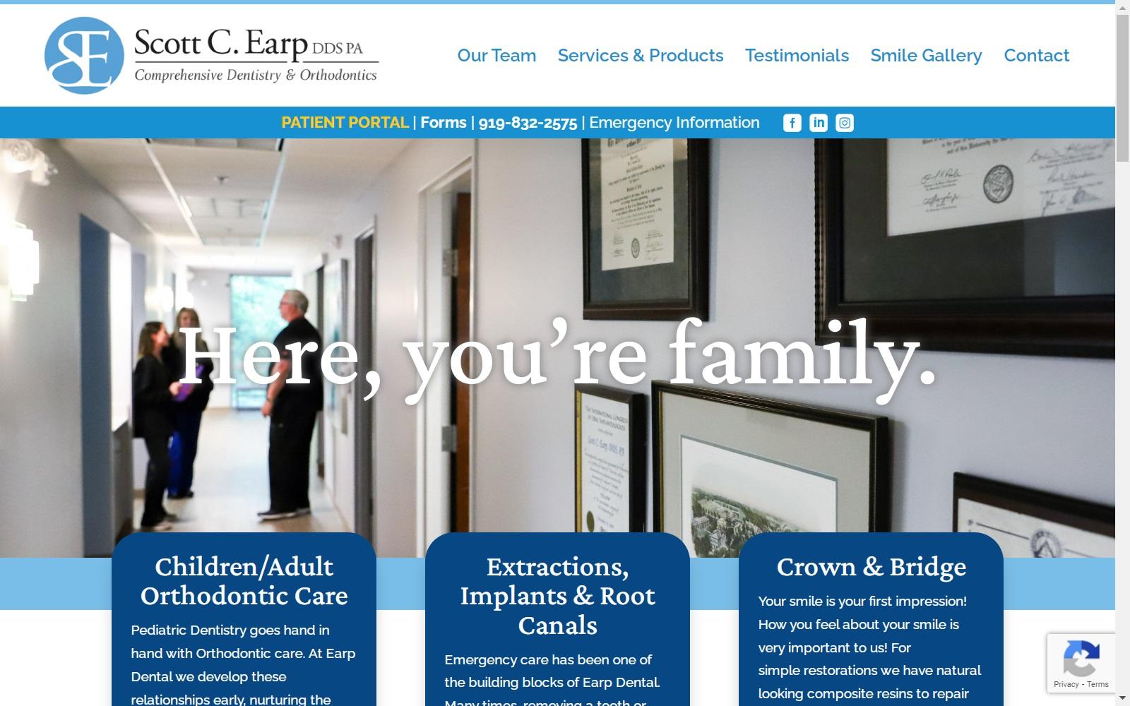 Dr. Scott C. Earp DDS screenshot