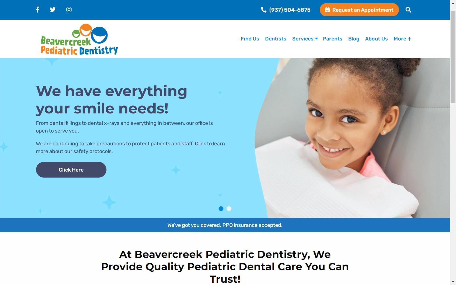 Beavercreek Pediatric Dentistry - Gordon Womack, DDS screenshot