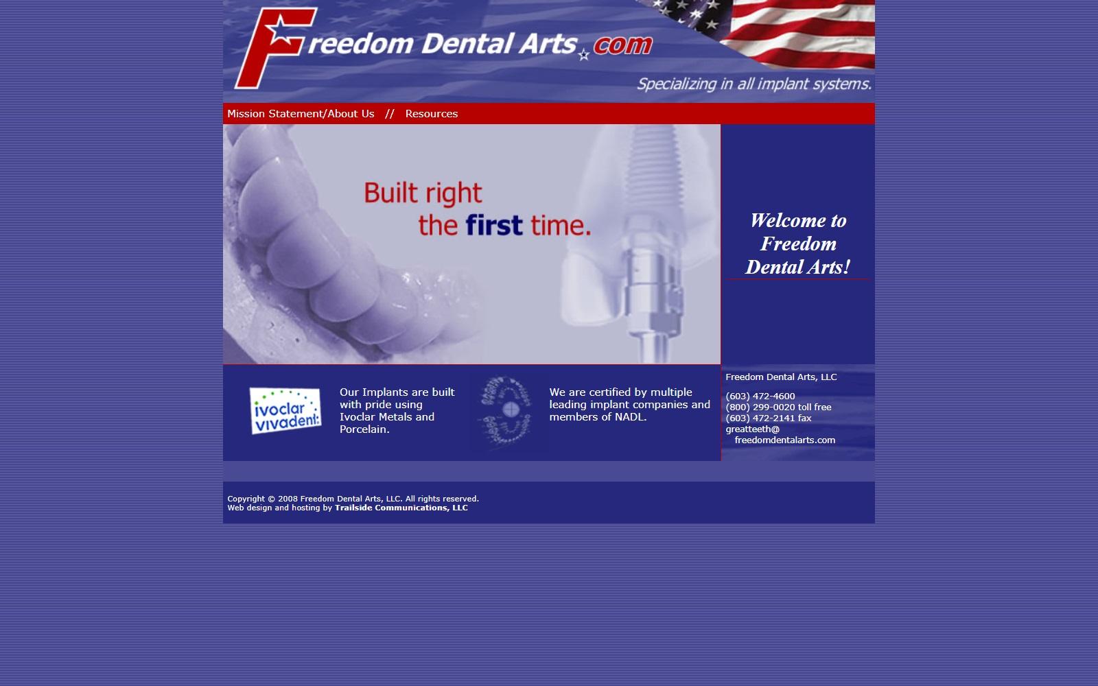 Freedom Dental Arts screenshot