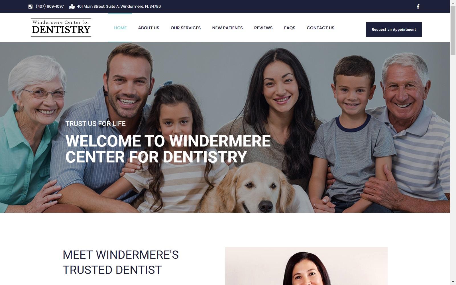 Windermere Center for Dentistry screenshot
