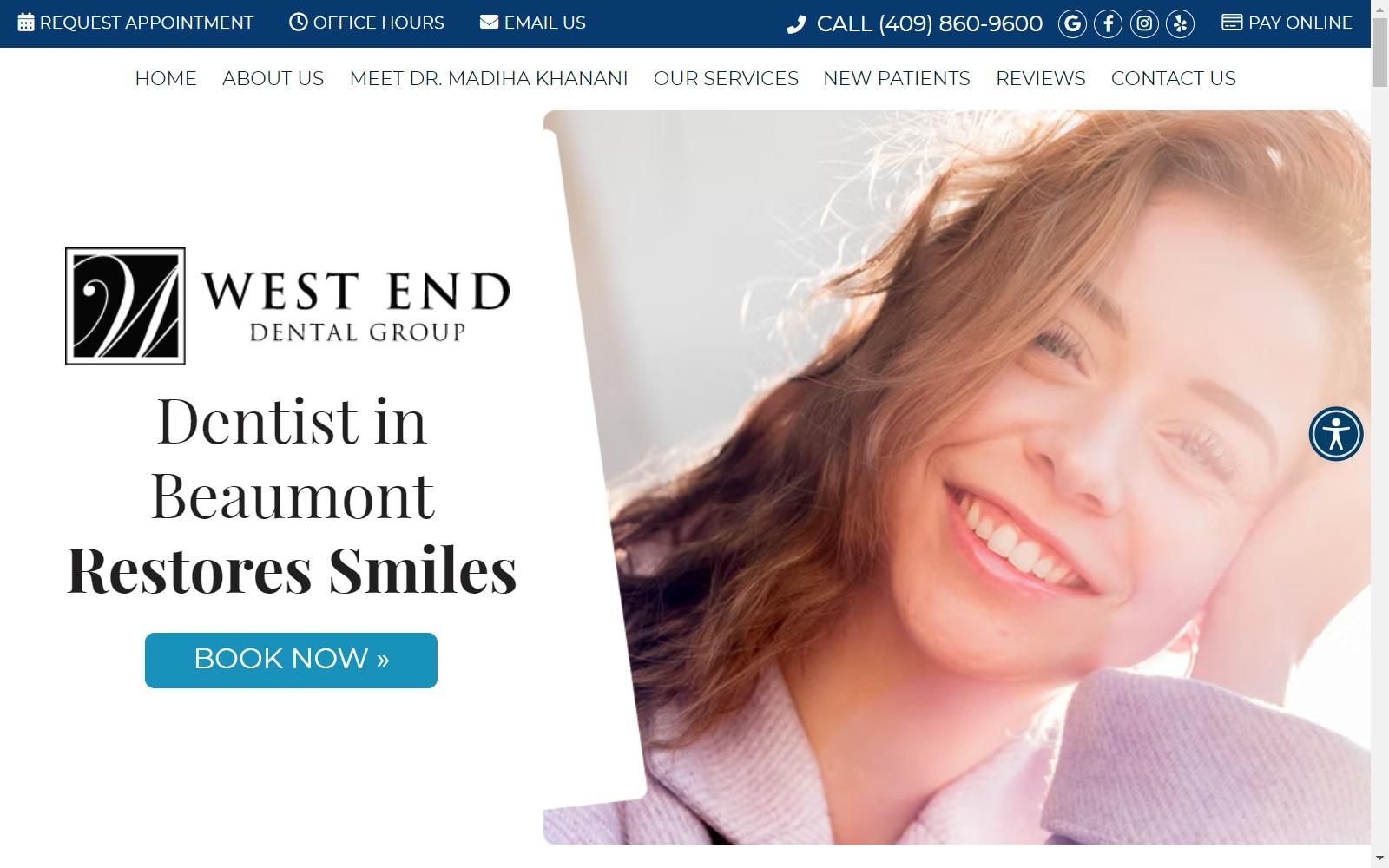 West End Dental Group screenshot