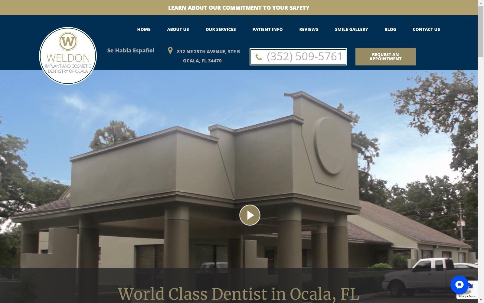 Weldon Implant & Cosmetic Dentistry of Ocala screenshot