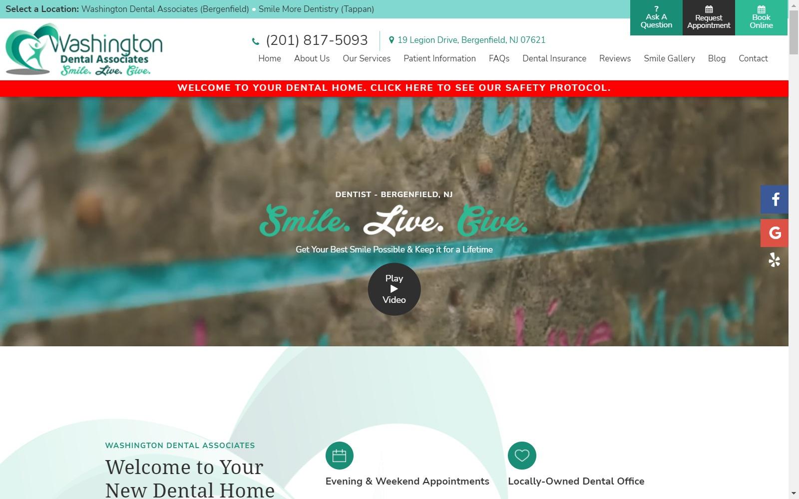Washington Dental Associates screenshot
