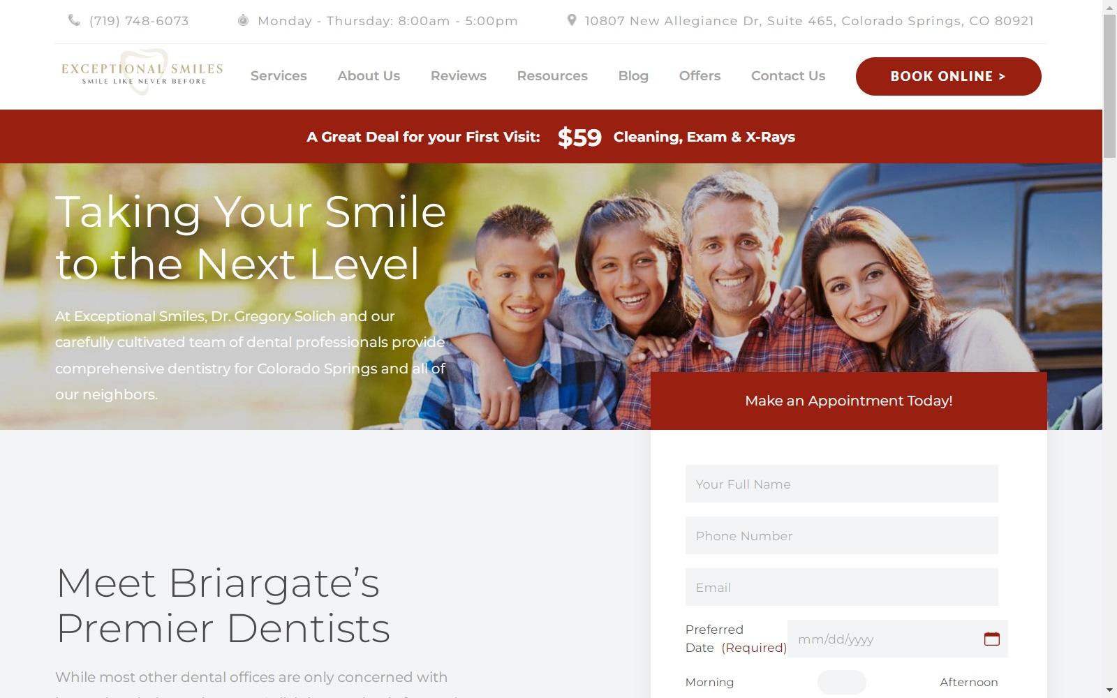 Exceptional Smiles by Gregory M. Solich DDS screenshot