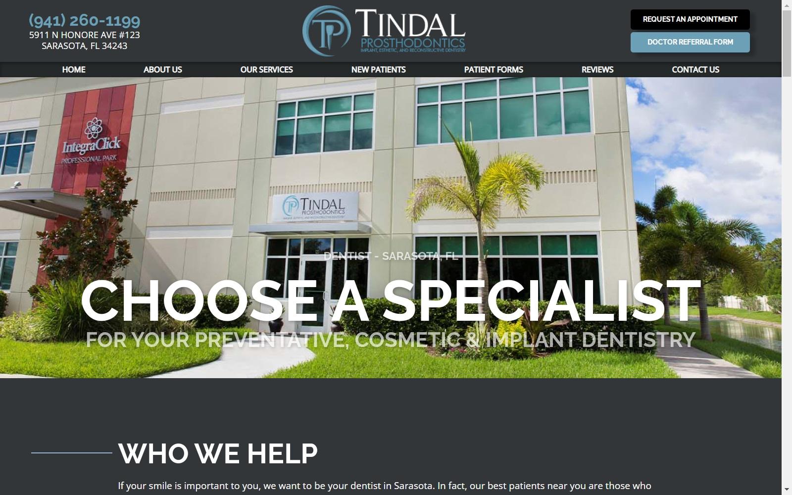 Tindal Prosthodontics PA screenshot