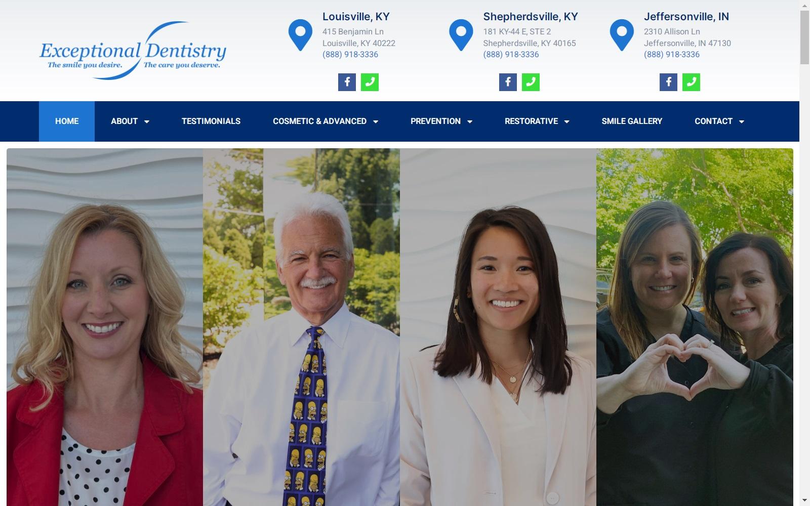 Exceptional Dentistry of Louisville screenshot
