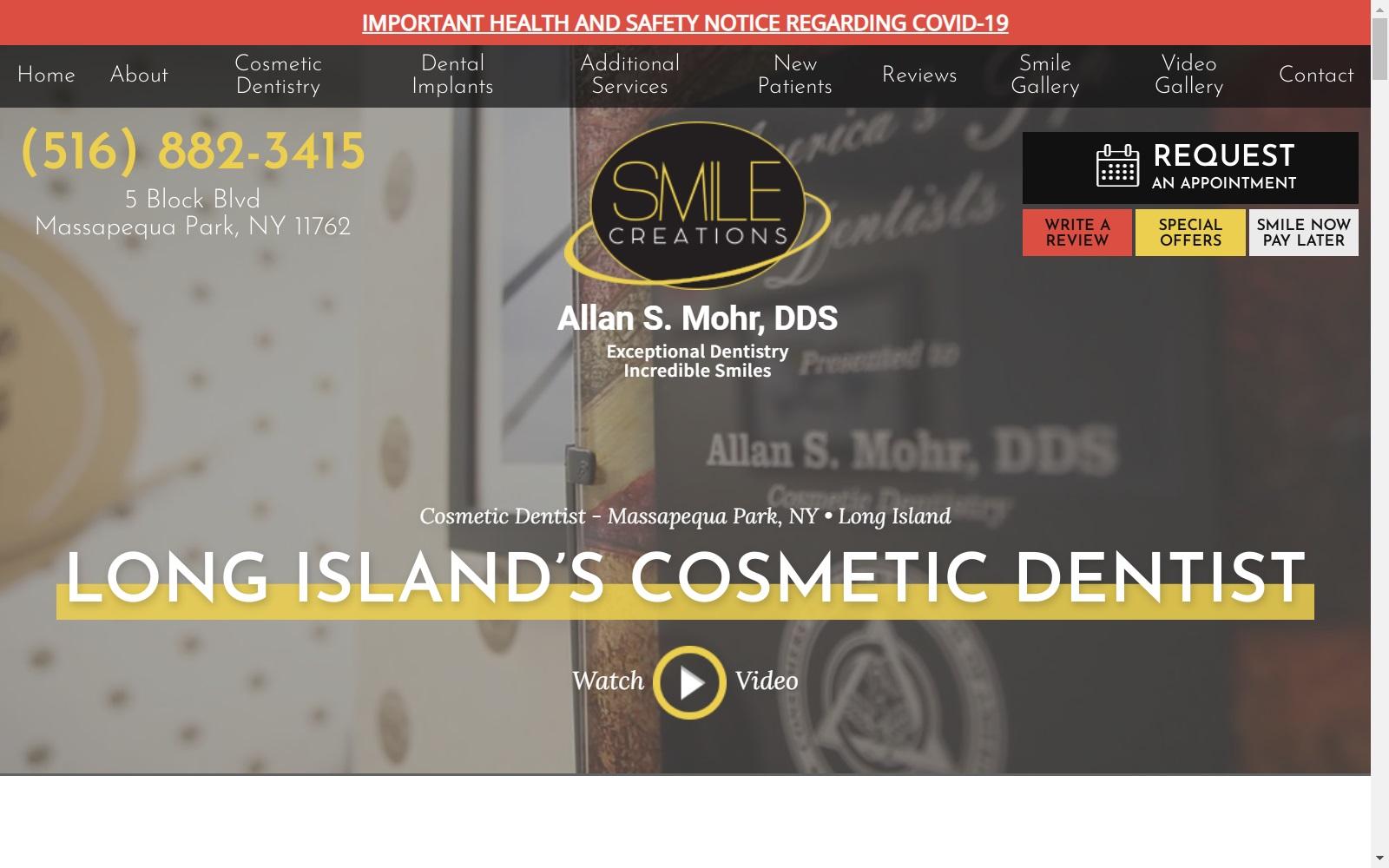 Allan S. Mohr DDS, Smile Creations