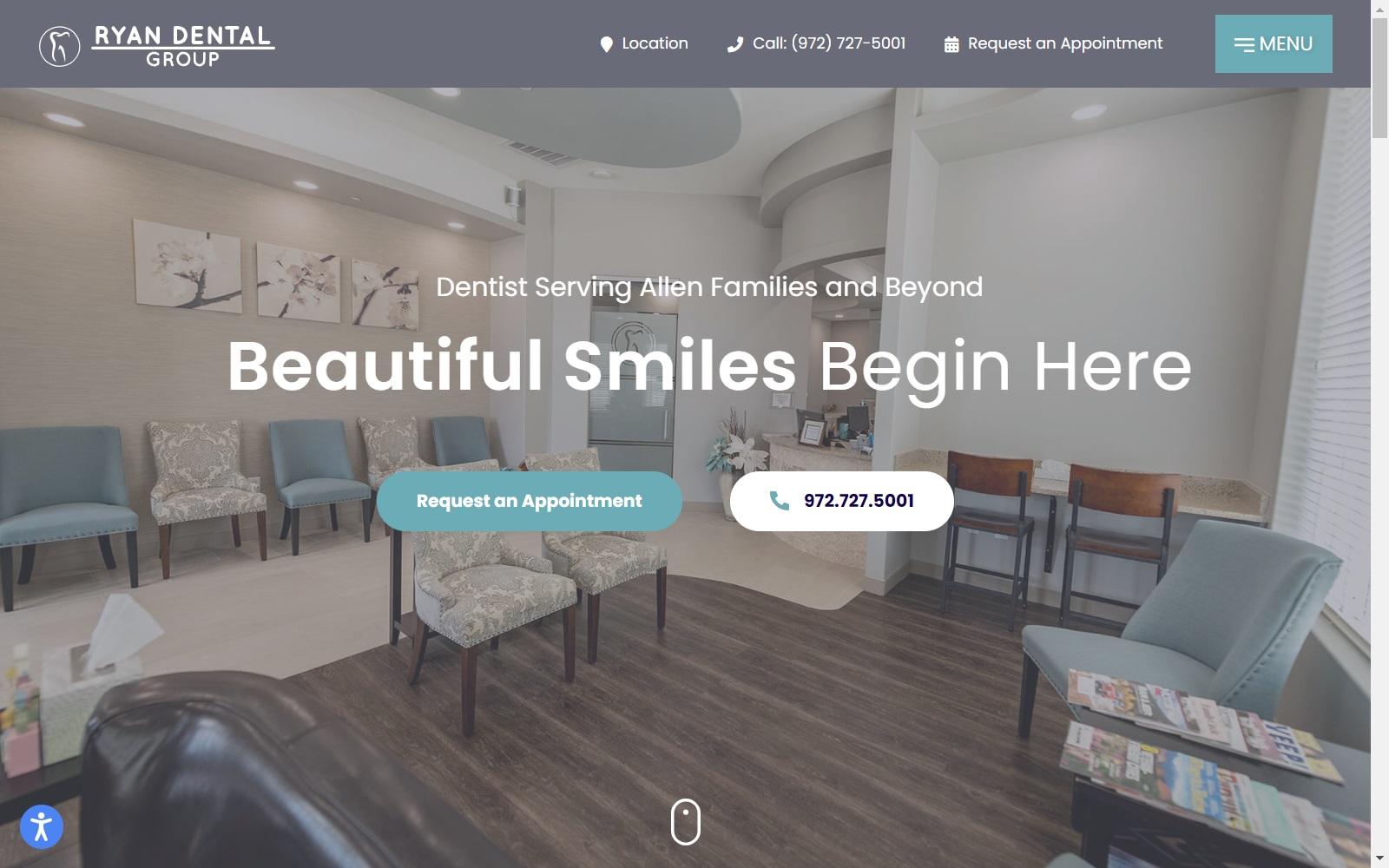 Ryan Dental Group screenshot