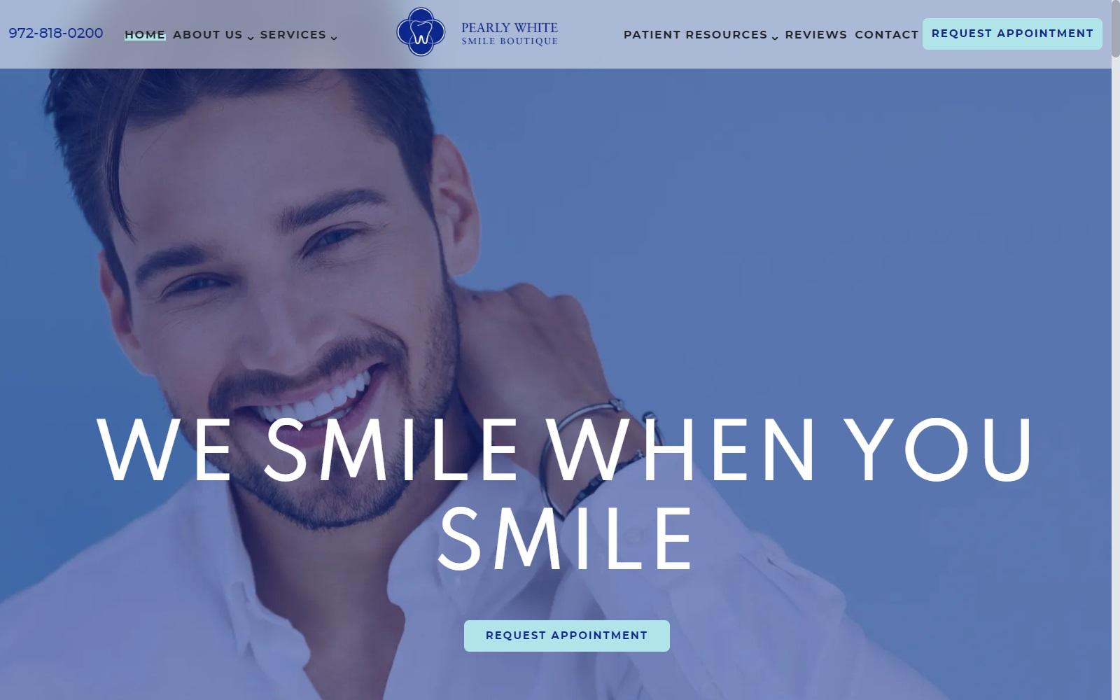 Pearly White Smile Boutique: Dr. Danice G. Couch D.D.S. screenshot