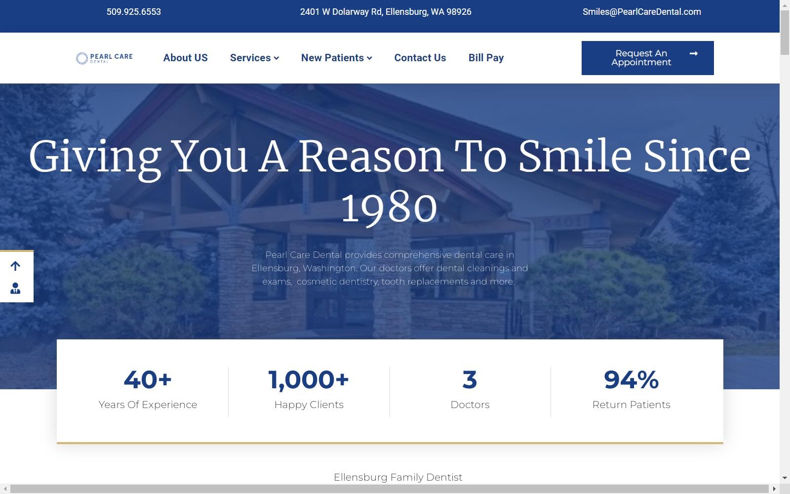 Pearl Care Dental screenshot