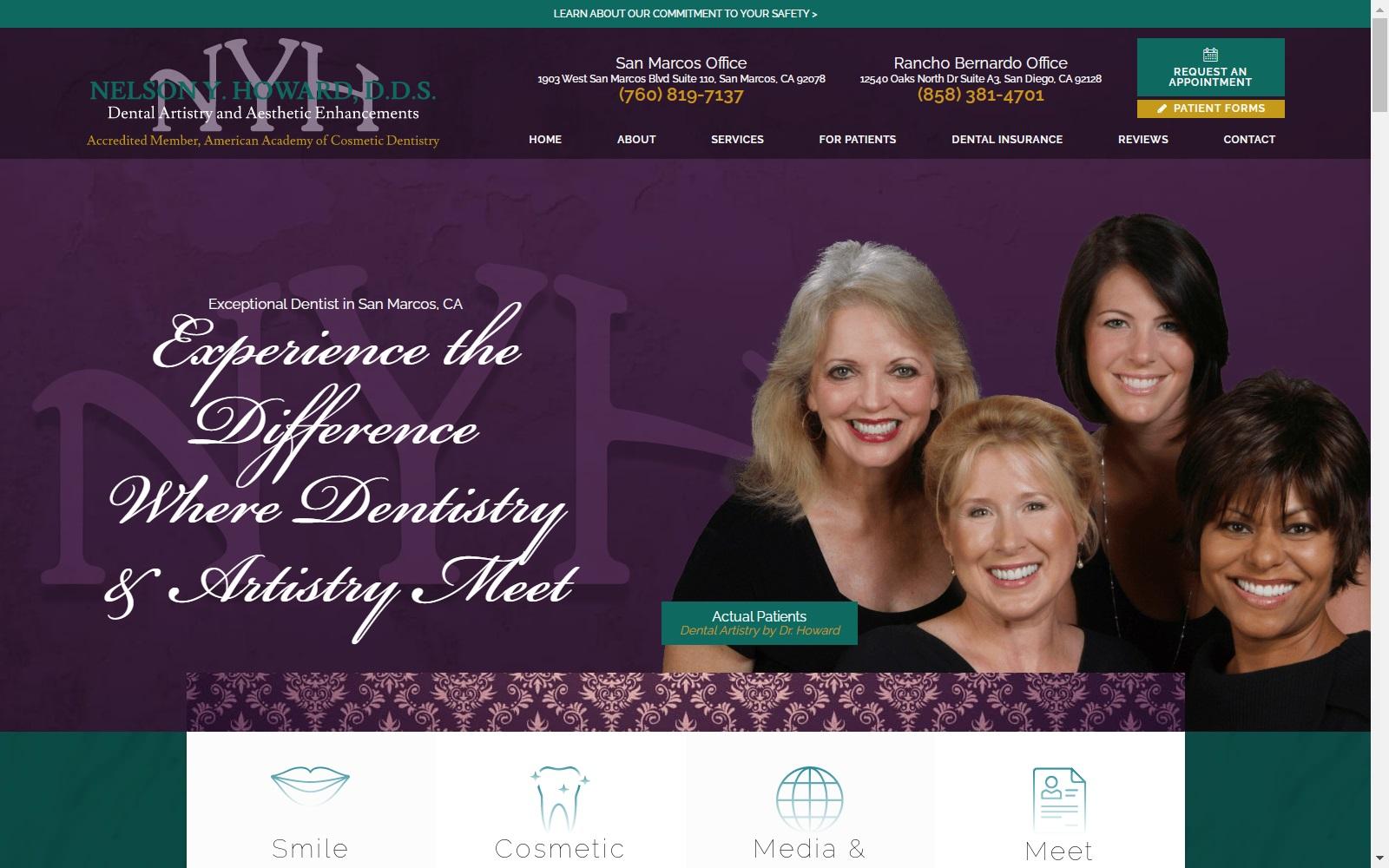 Nelson Y. Howard D.D.S. Inc. screenshot