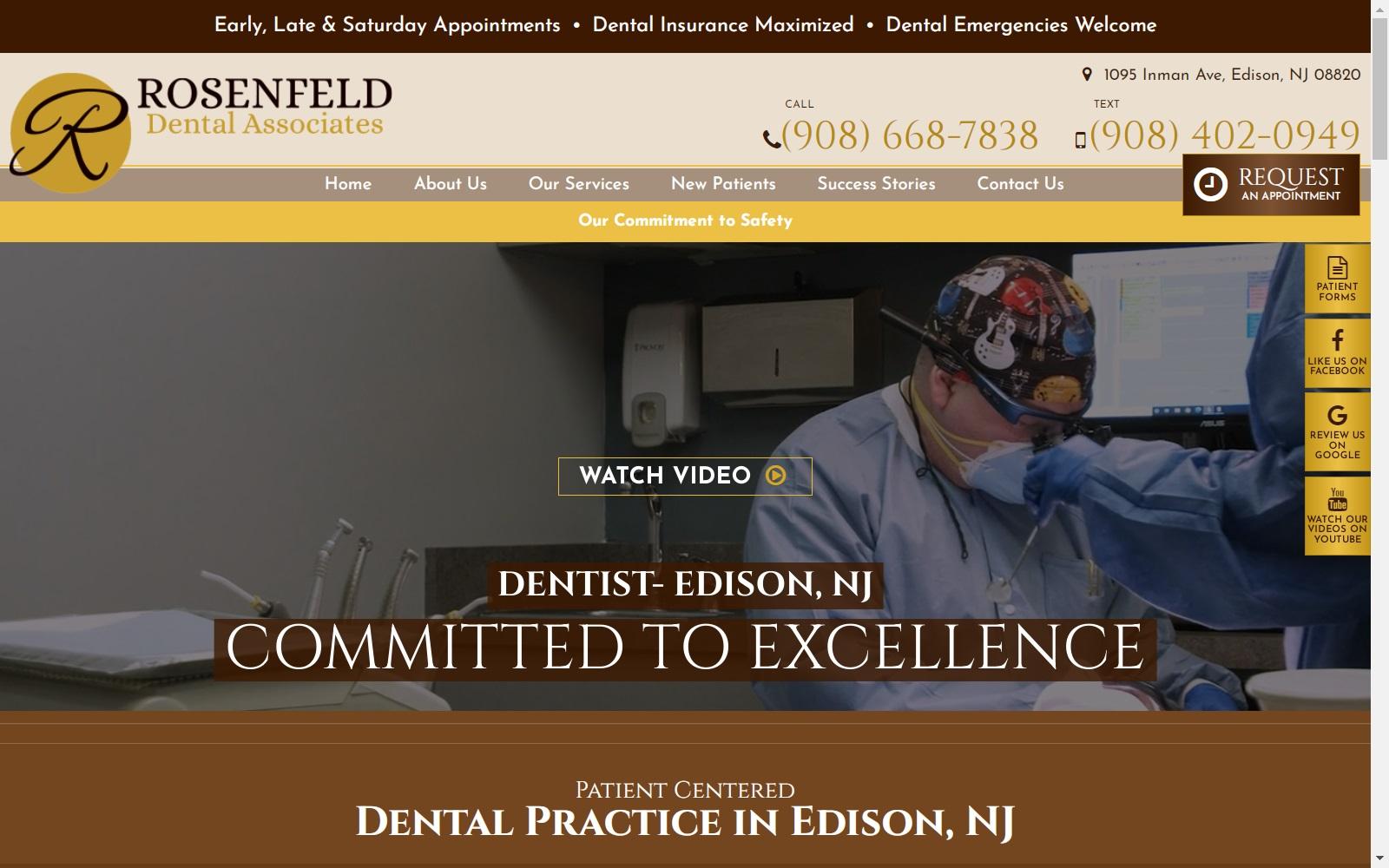 Rosenfeld Dental Associates screenshot
