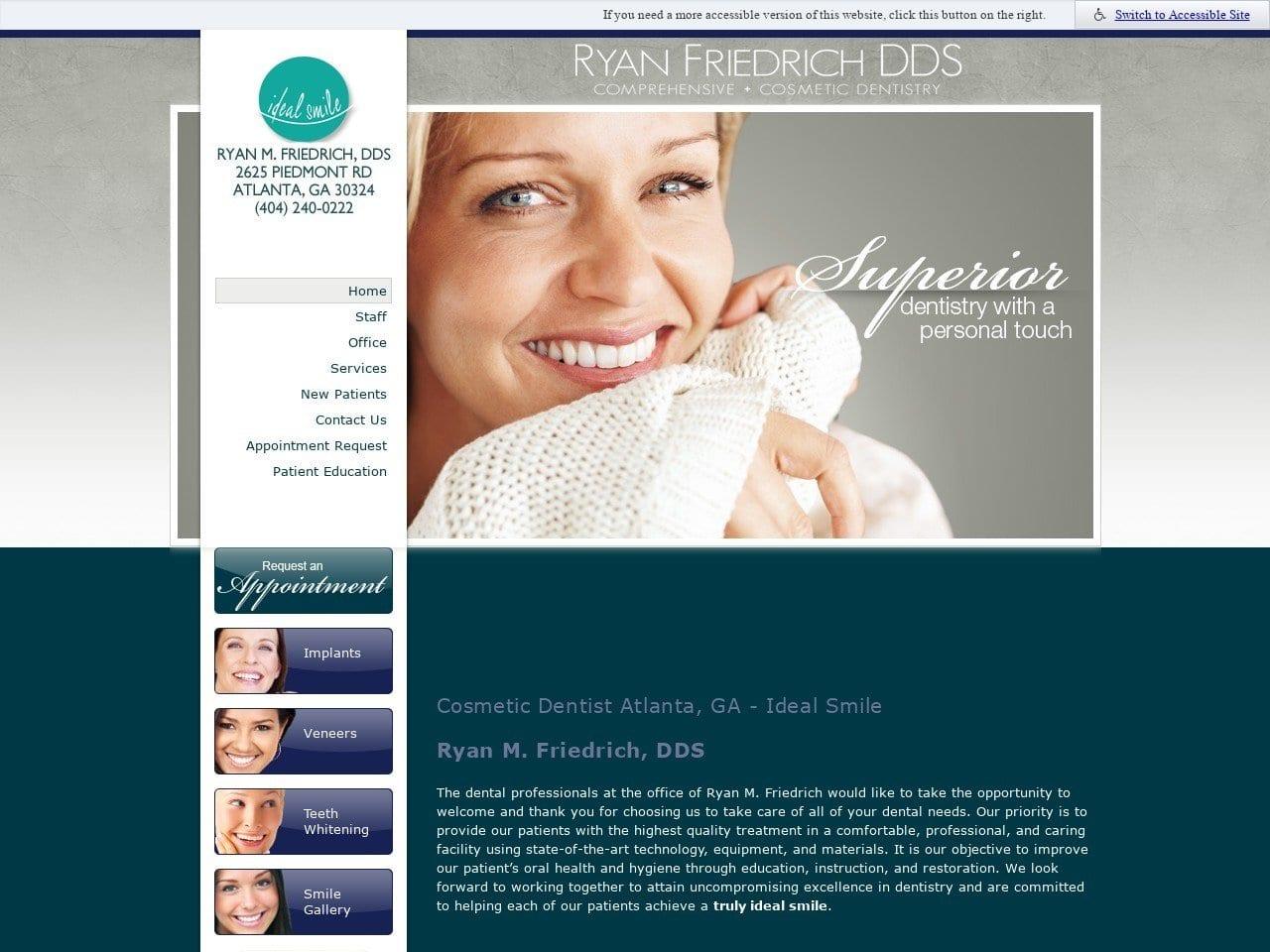 Dr. Ryan M. Friedrich DDS screenshot