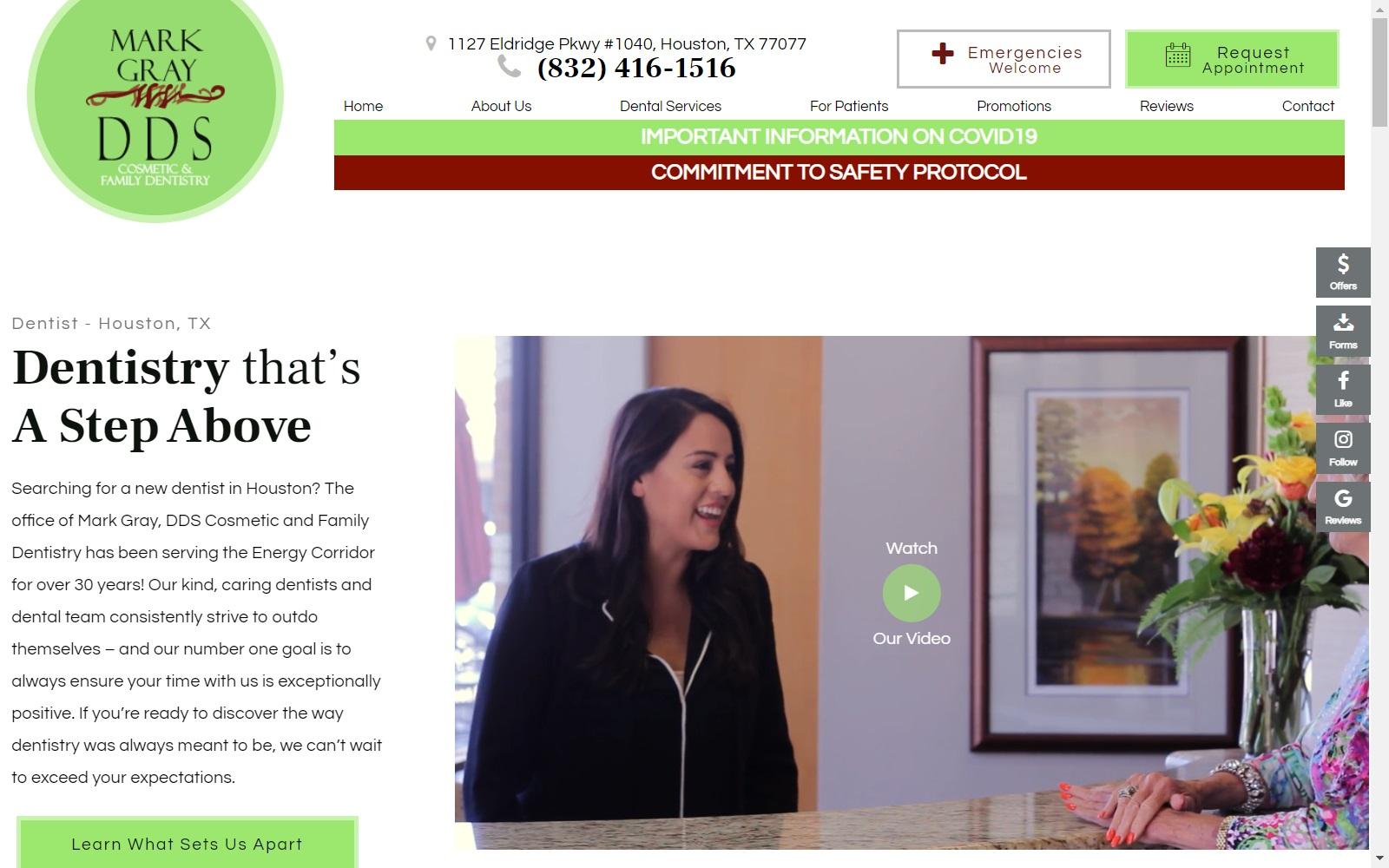 Mark Gray DDS screenshot