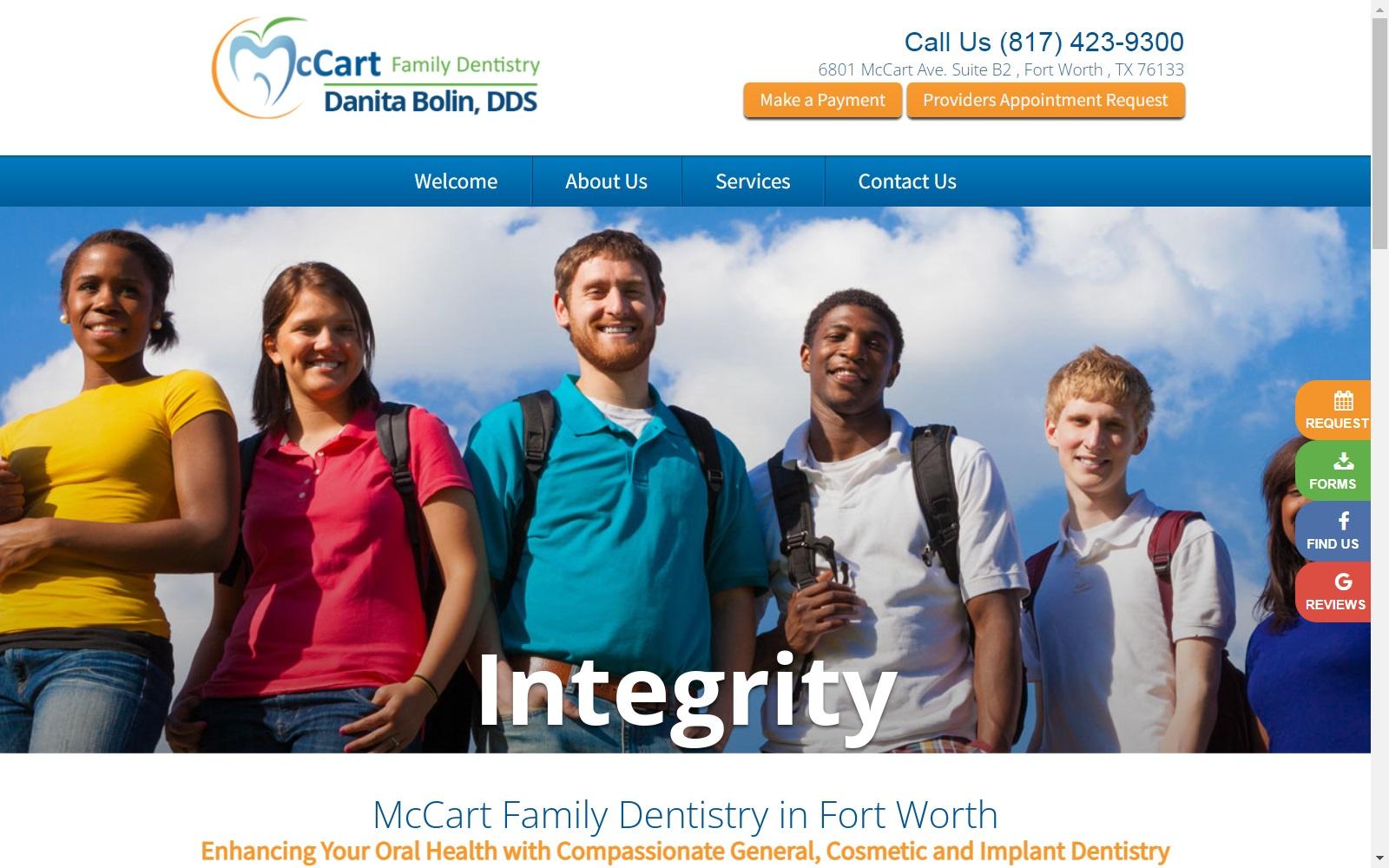 McCart Family Dentistry screenshot