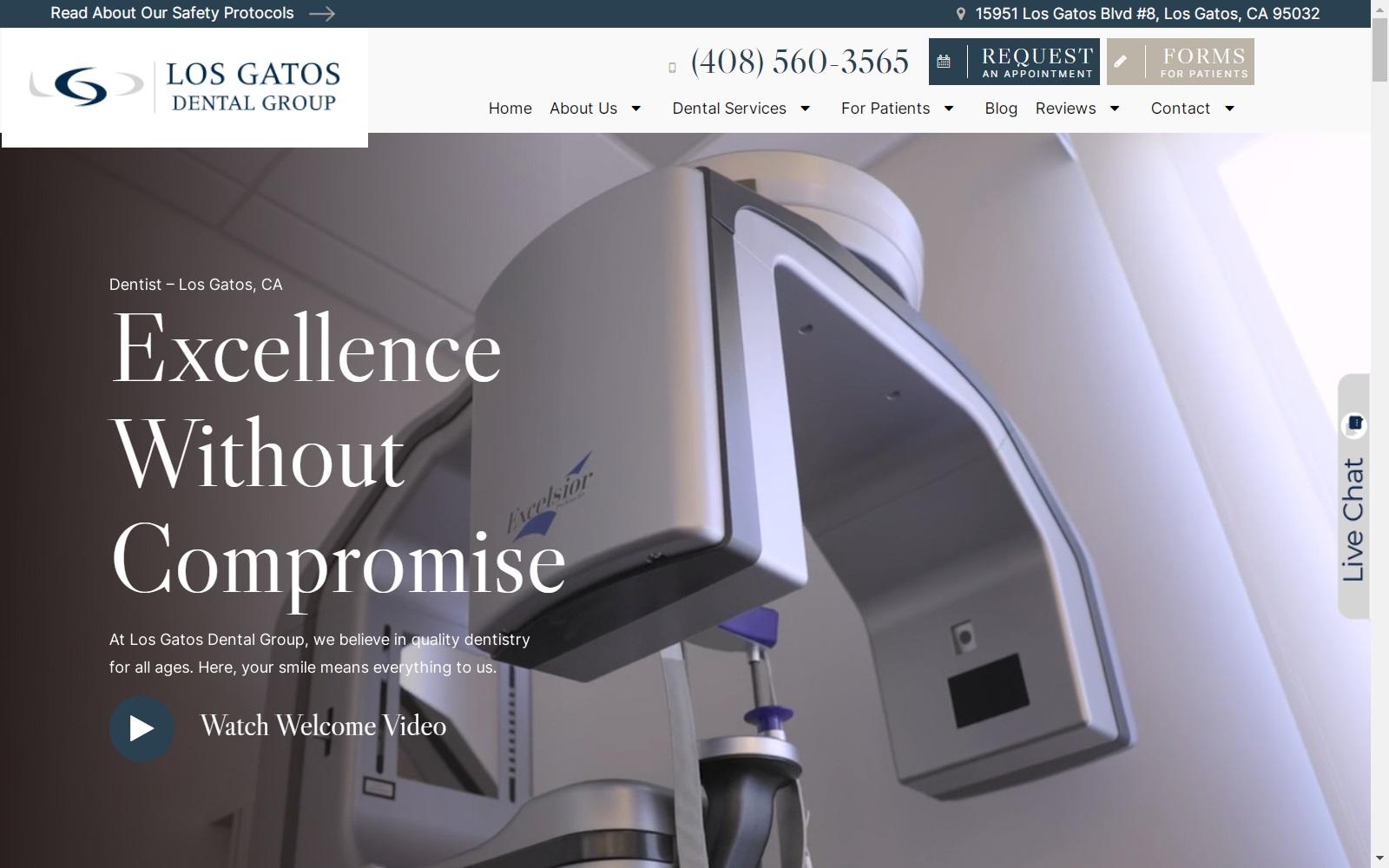 Los Gatos Dental Group screenshot