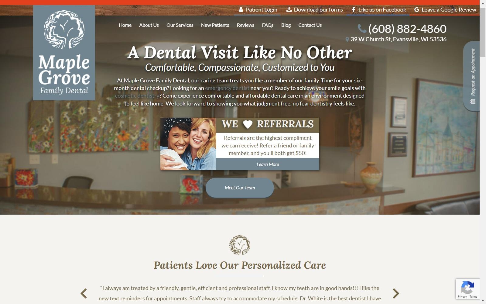 Maple Grove Family Dental screenshot