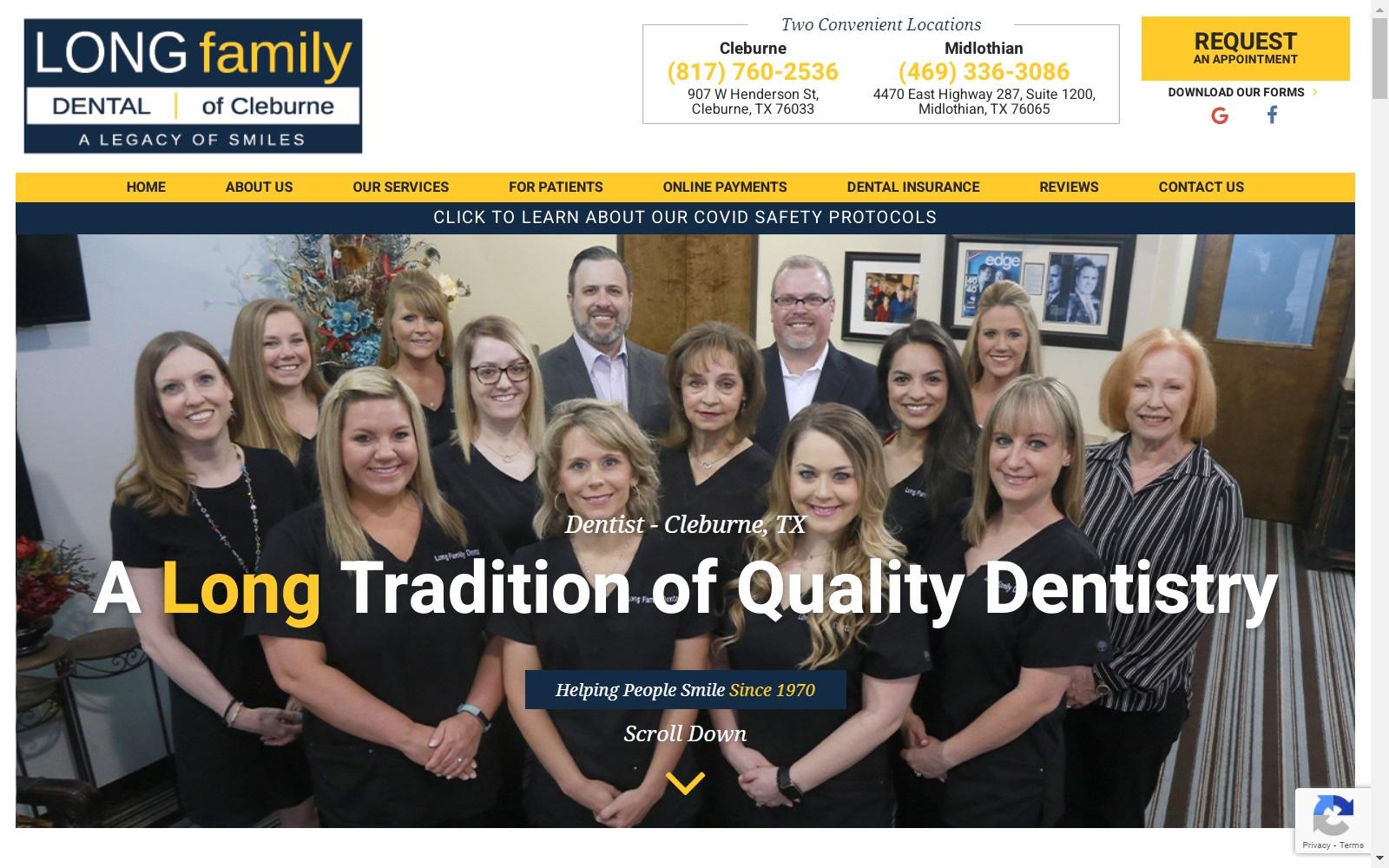 Long Family Dental screenshot