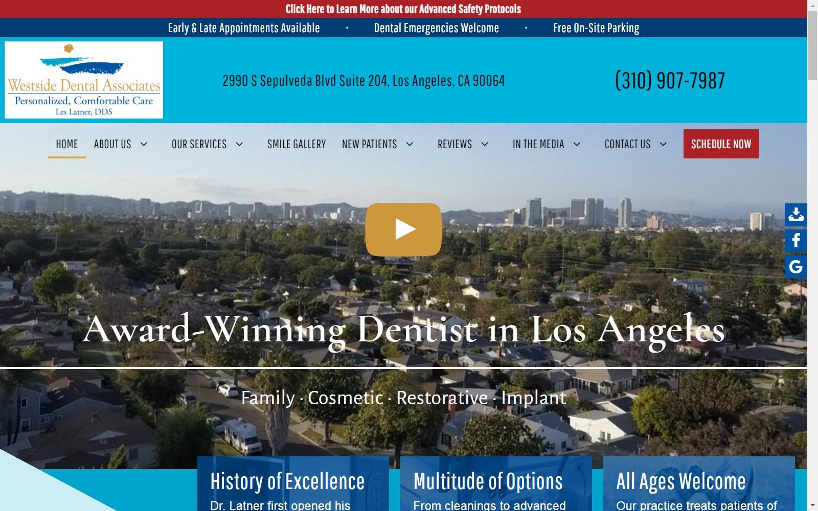 Les Latner DDS Westside Dental Associates screenshot