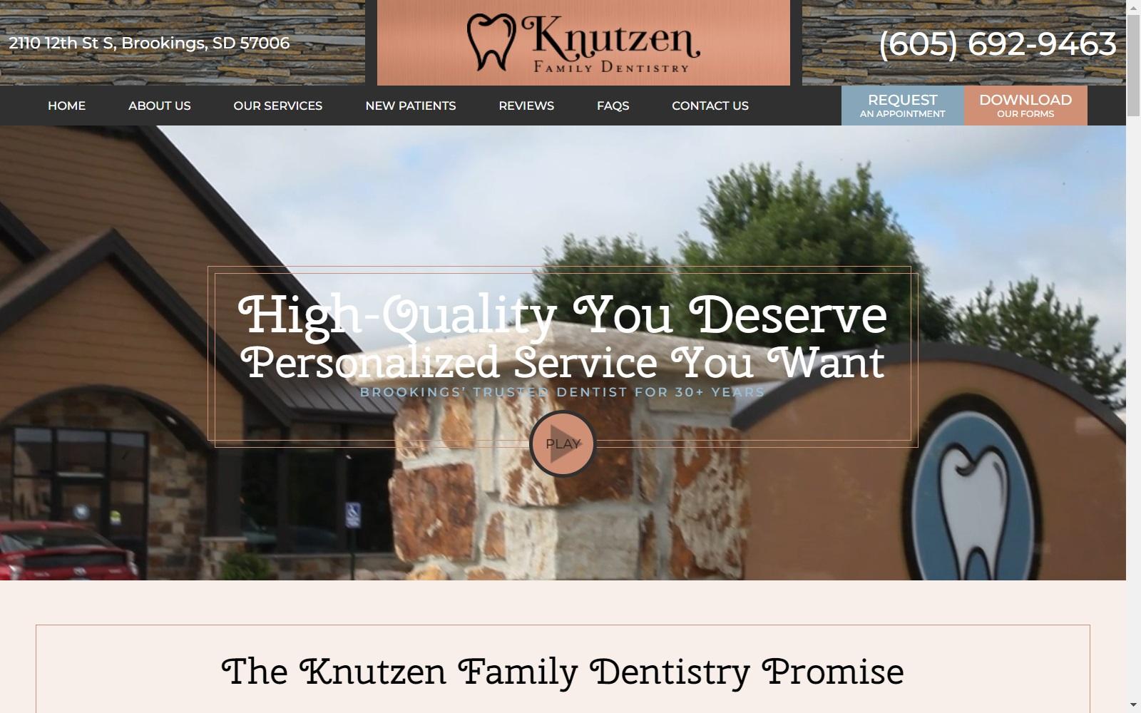 Dr. Randy L. Knutzen DDS screenshot