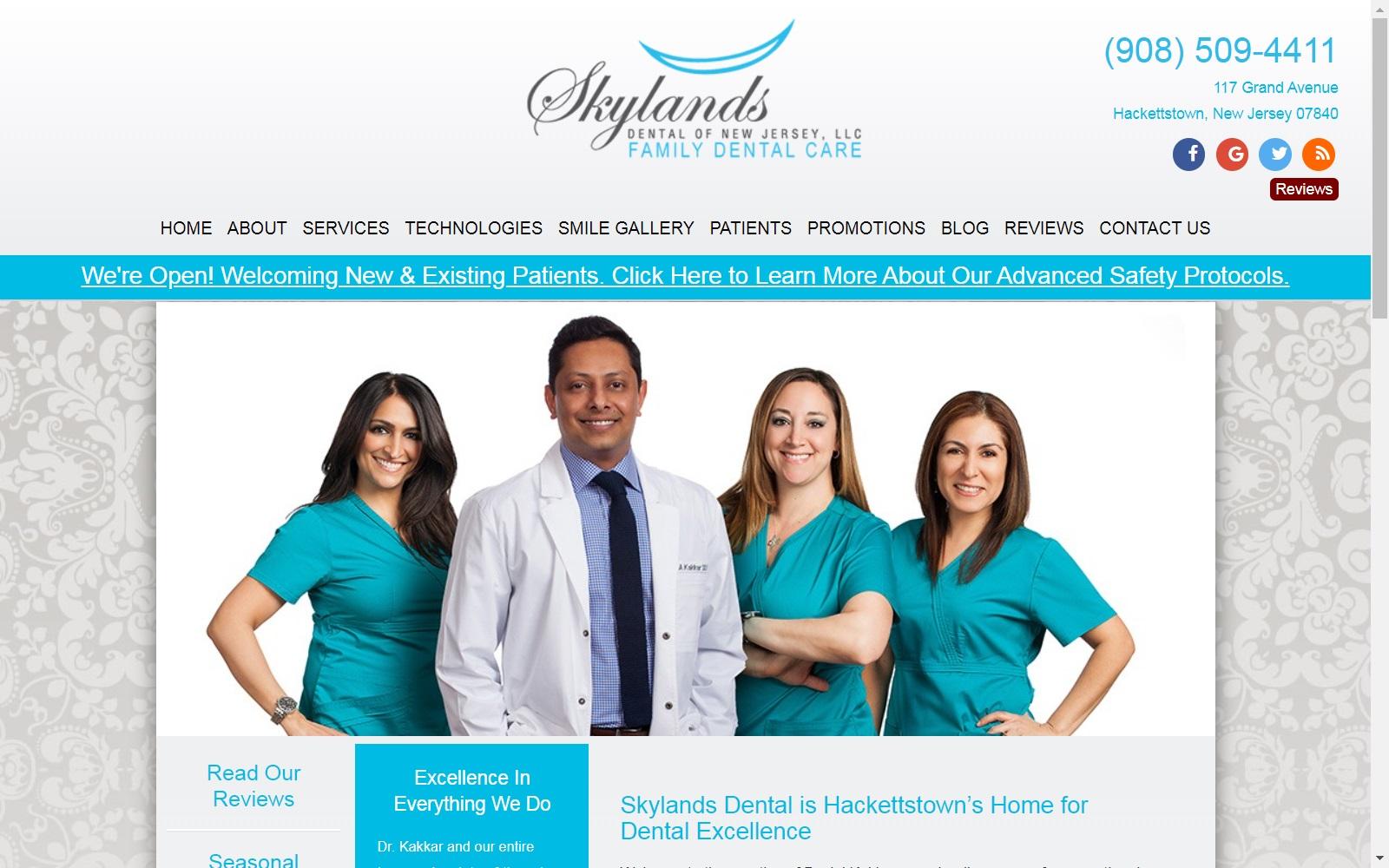 Skylands Dental Of New Jersey Llc Zahir A. Khokhar screenshot