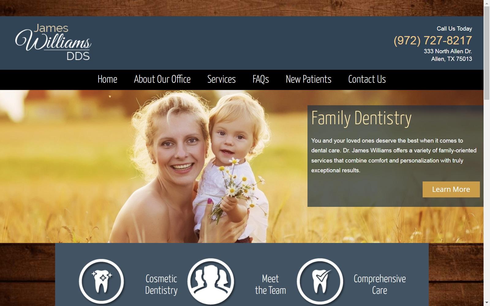 James Williams DDS screenshot
