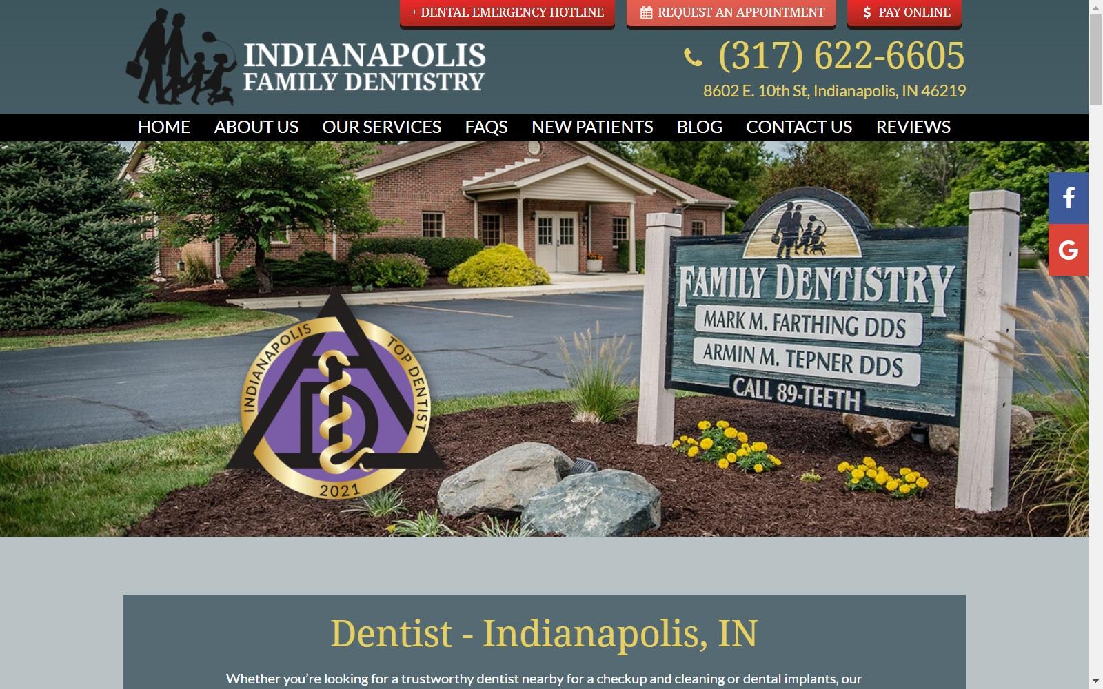 Indianapolis Family Dentistry screenshot