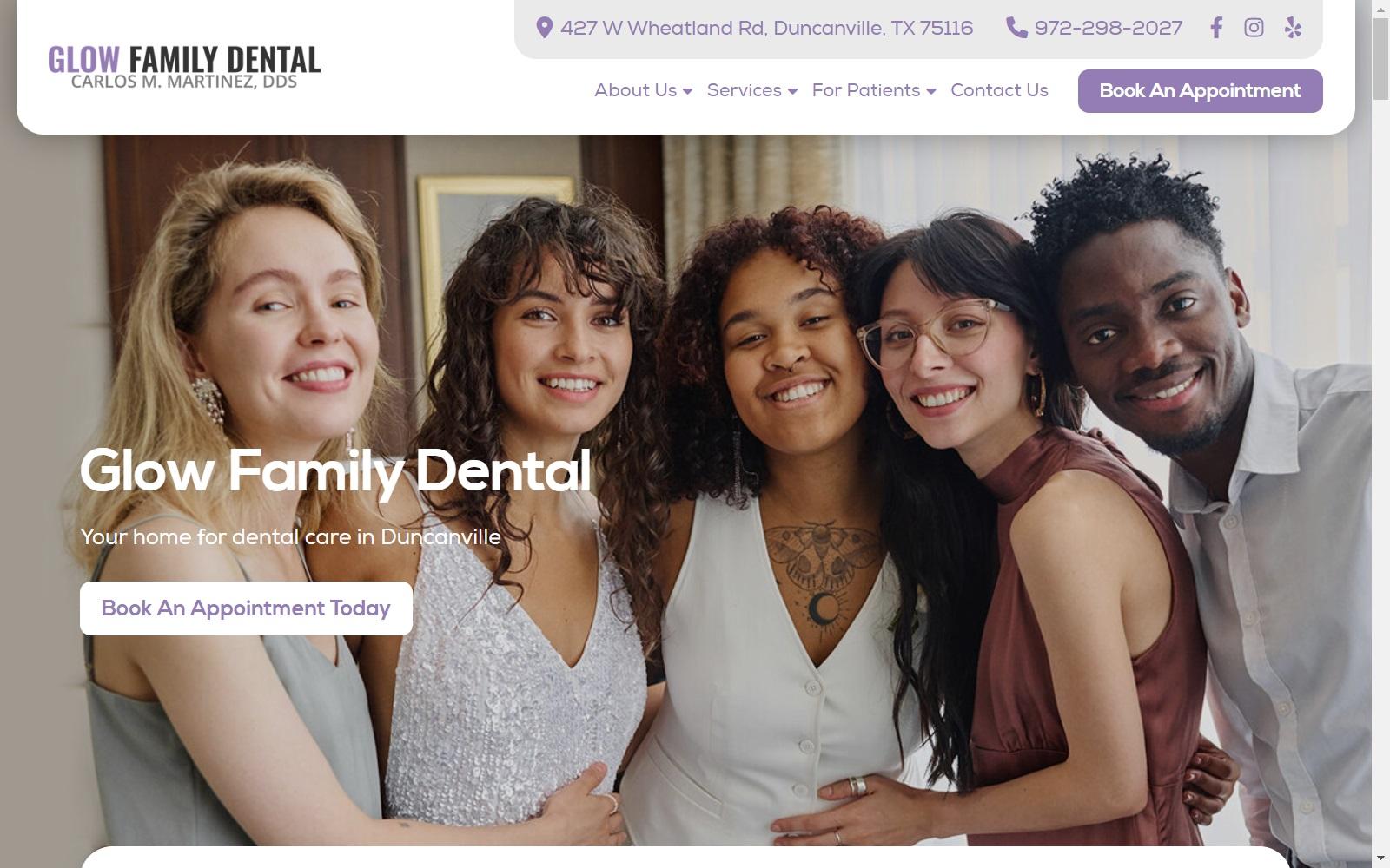 Glow Family Dental screenshot