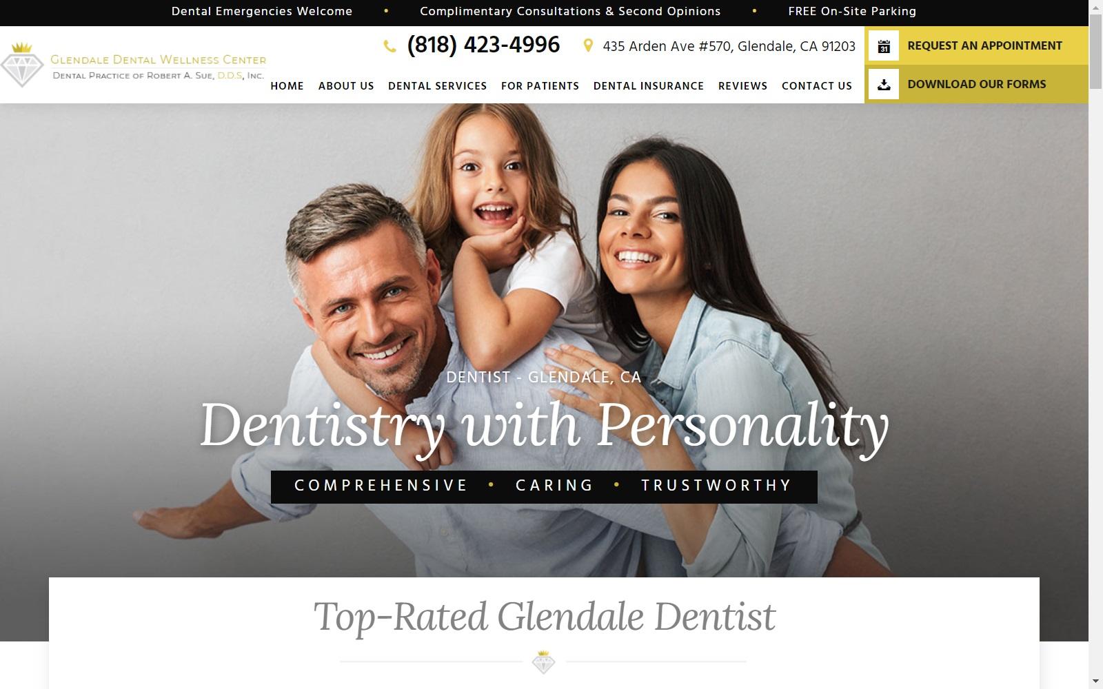 Glendale Dental Wellness Center screenshot