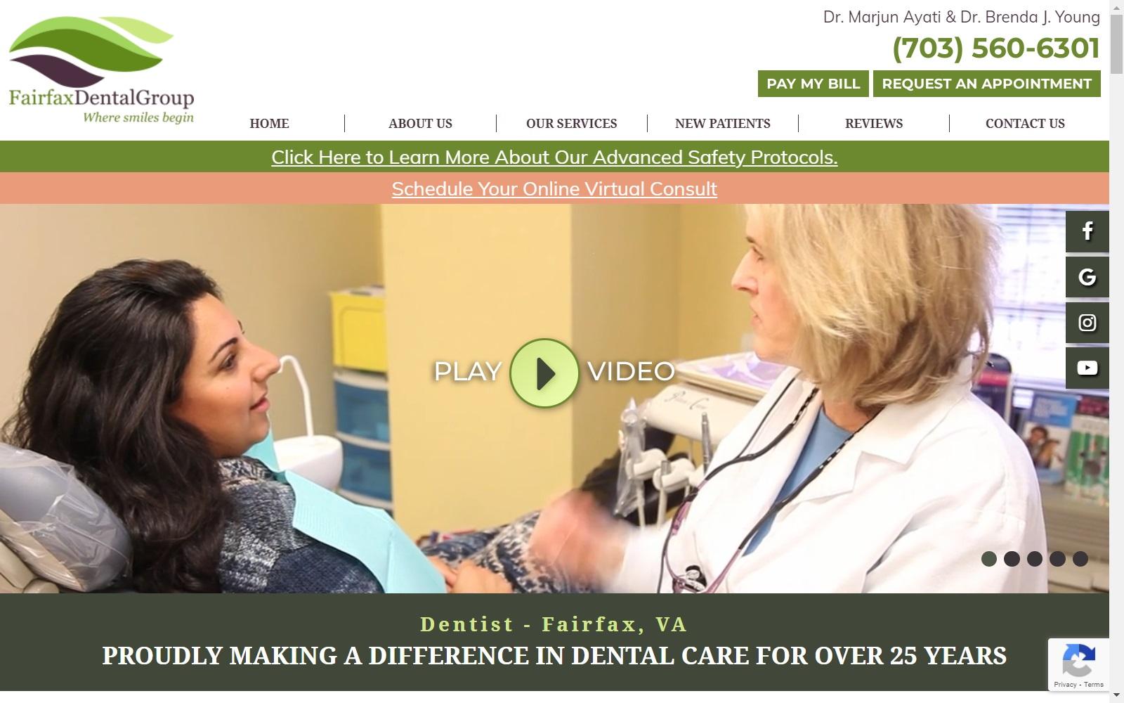 Dr. Brenda J. Young DDS screenshot