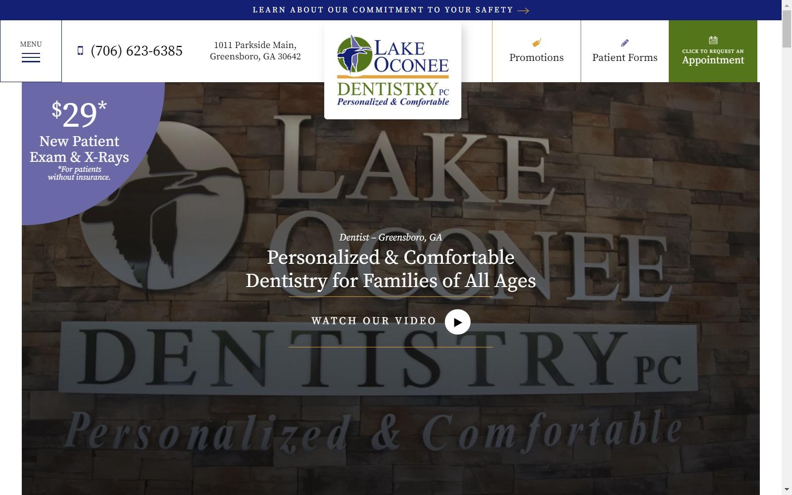 Lake Oconee Dentistry screenshot
