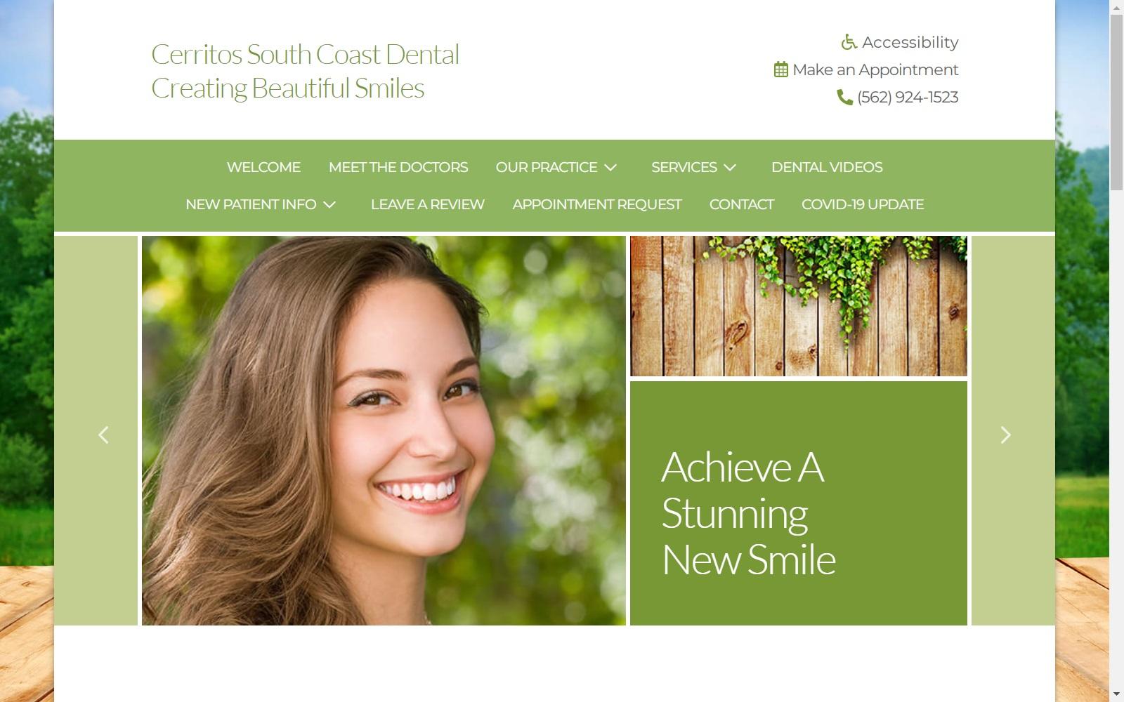 Cerritos South Coast Dental screenshot