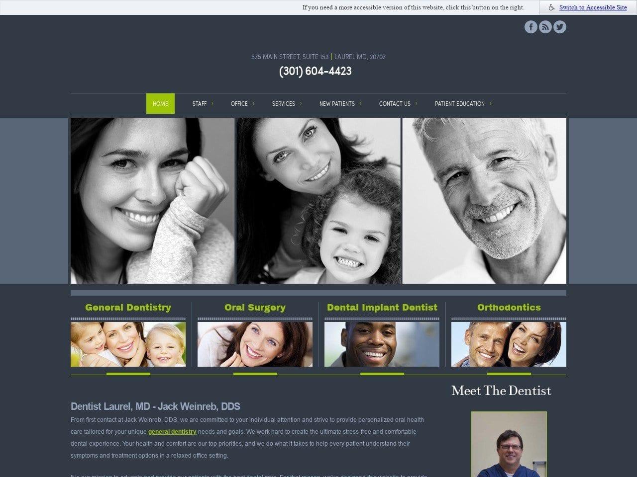 Jack Weinreb DDS screenshot