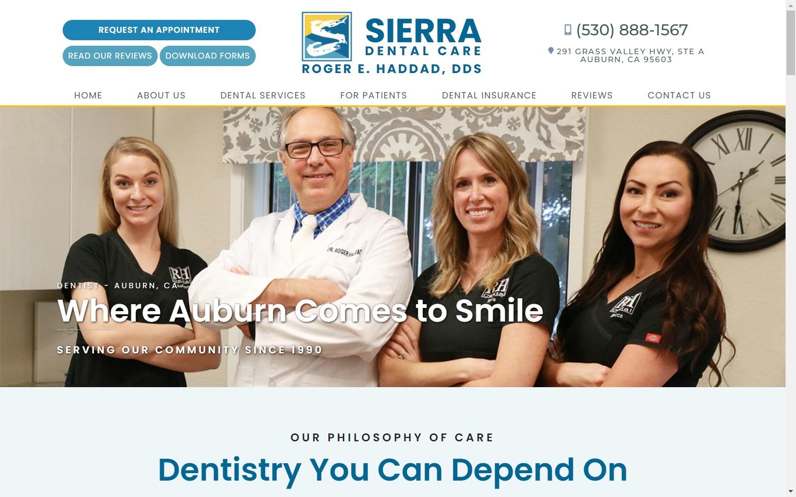 Sierra Dental Dr Haddad screenshot