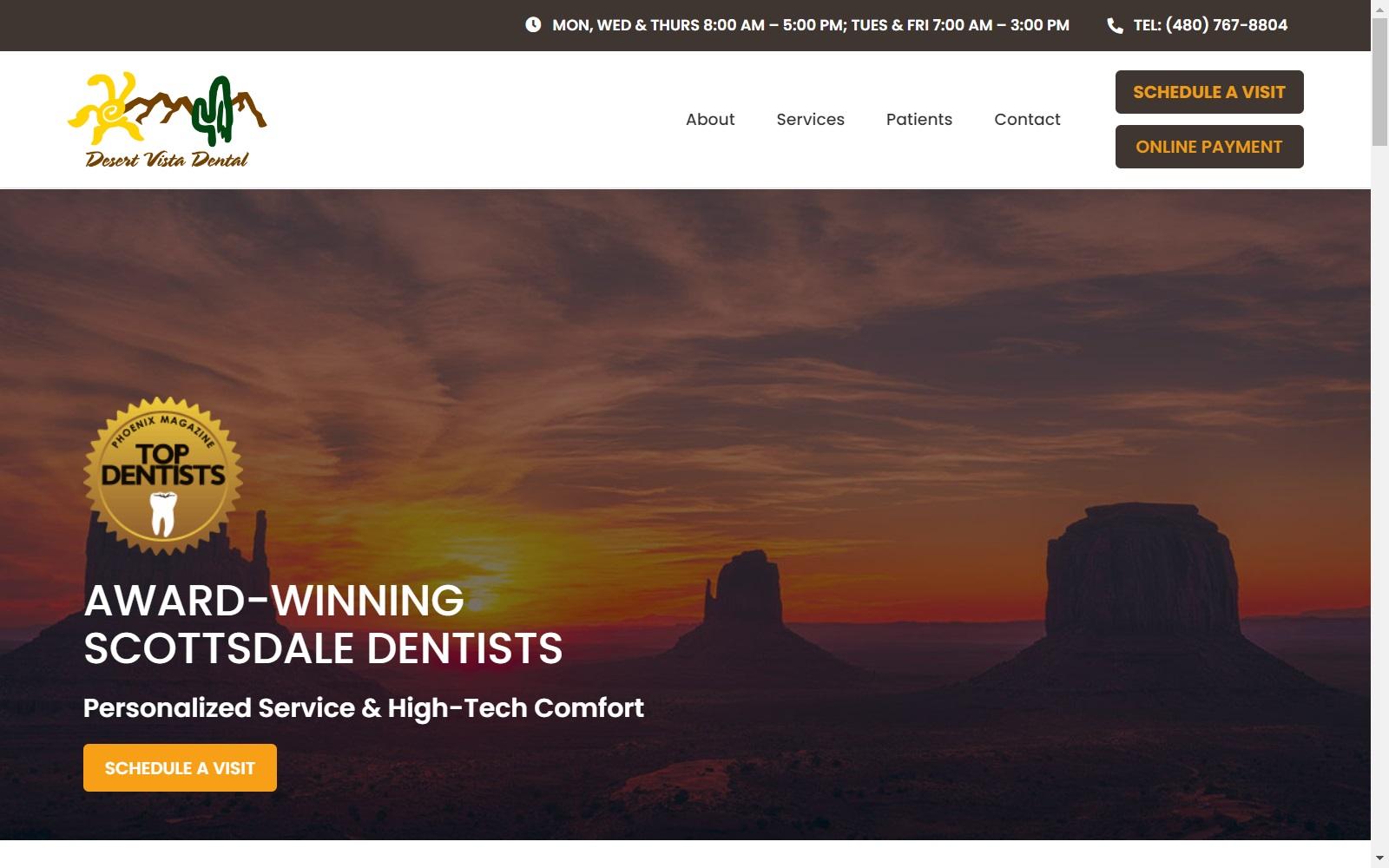 Desert Vista Dental screenshot