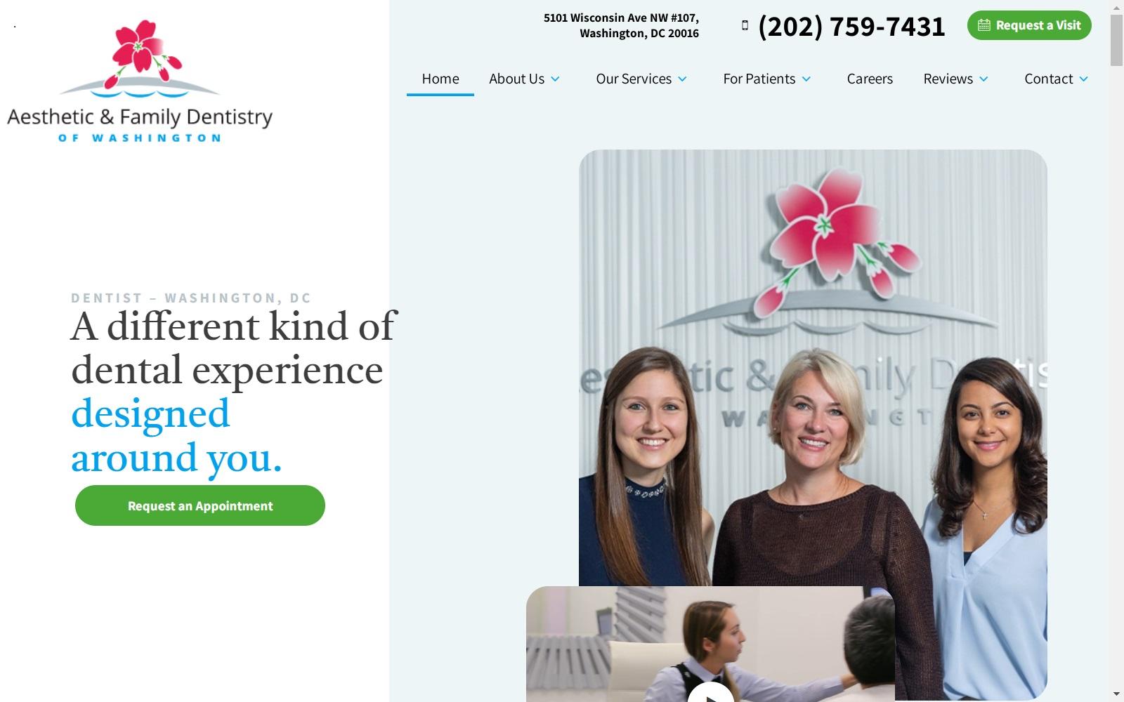 Aesthetic & Family Dentistry of Washington screenshot