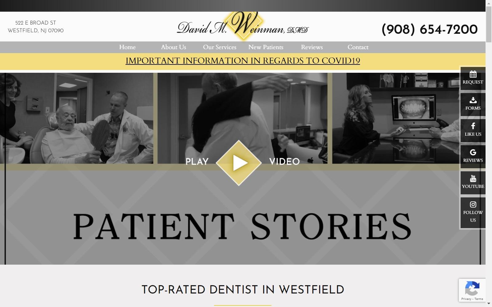 David M. Weinman, DMD screenshot