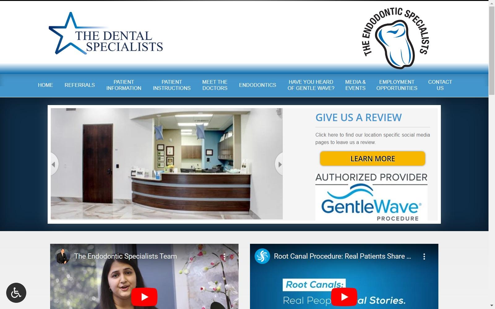 The Endodontic Specialists - Dallas screenshot
