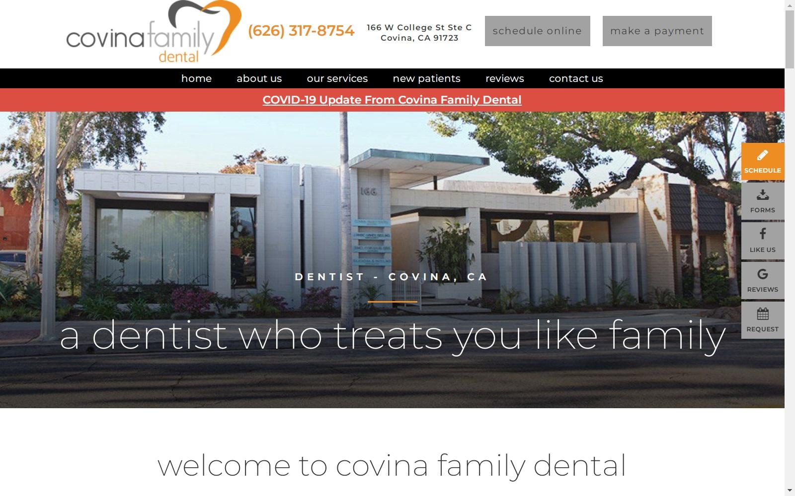 Covina Family Dental screenshot