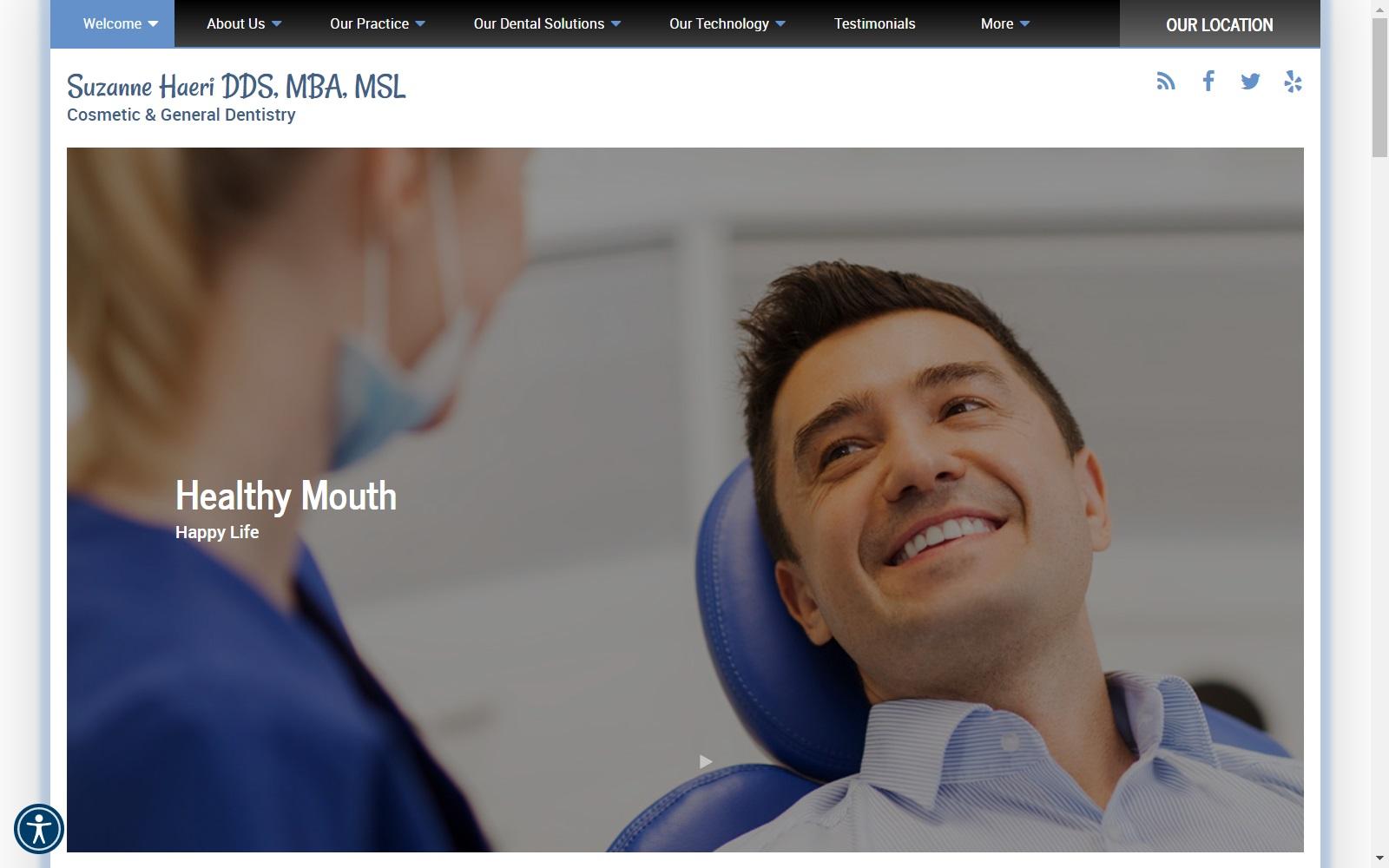 Suzanne Haeri DDS screenshot