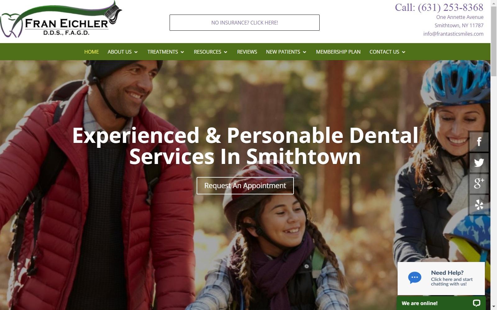 Fran Eichler DDS screenshot