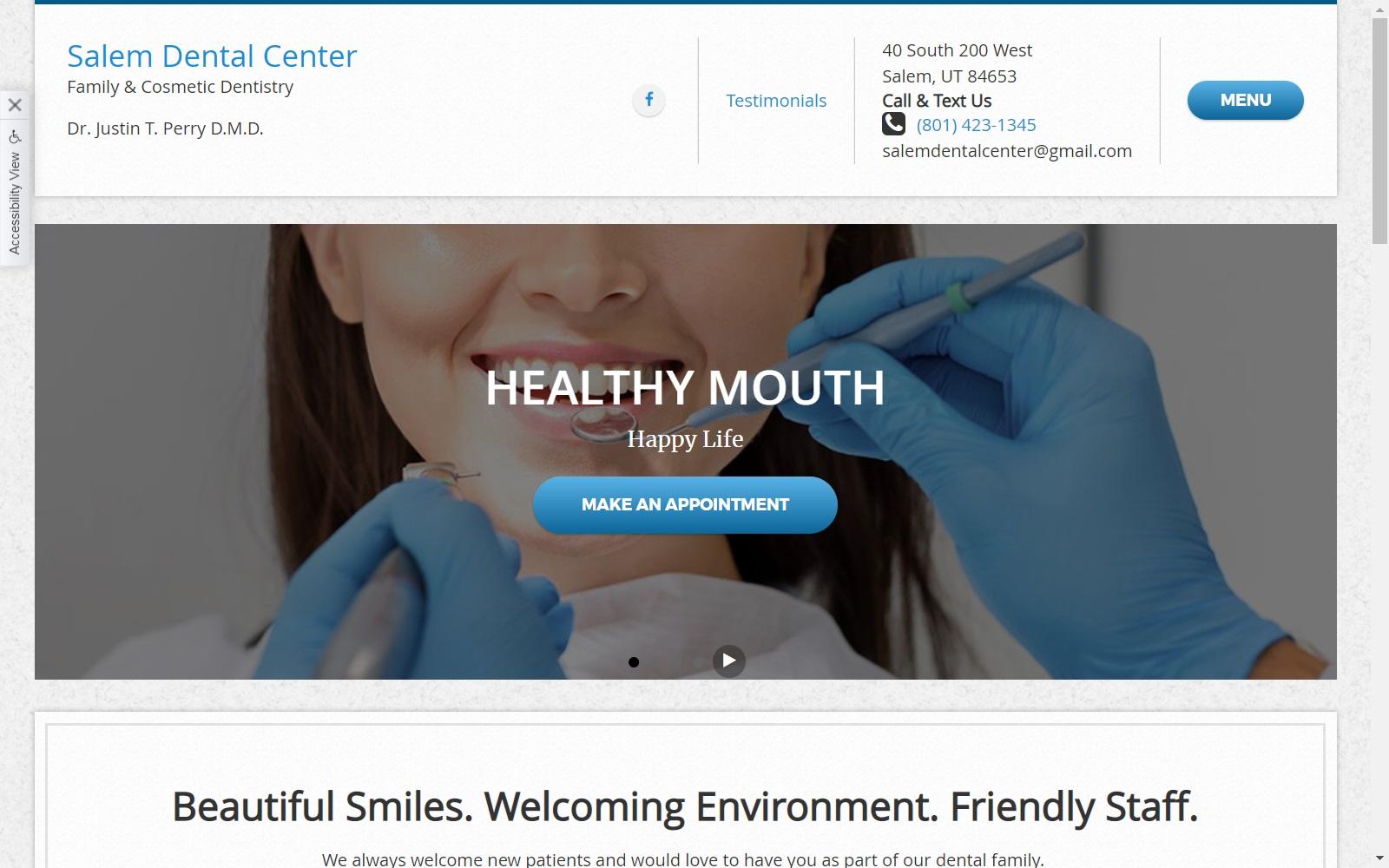 Salem Dental Center screenshot