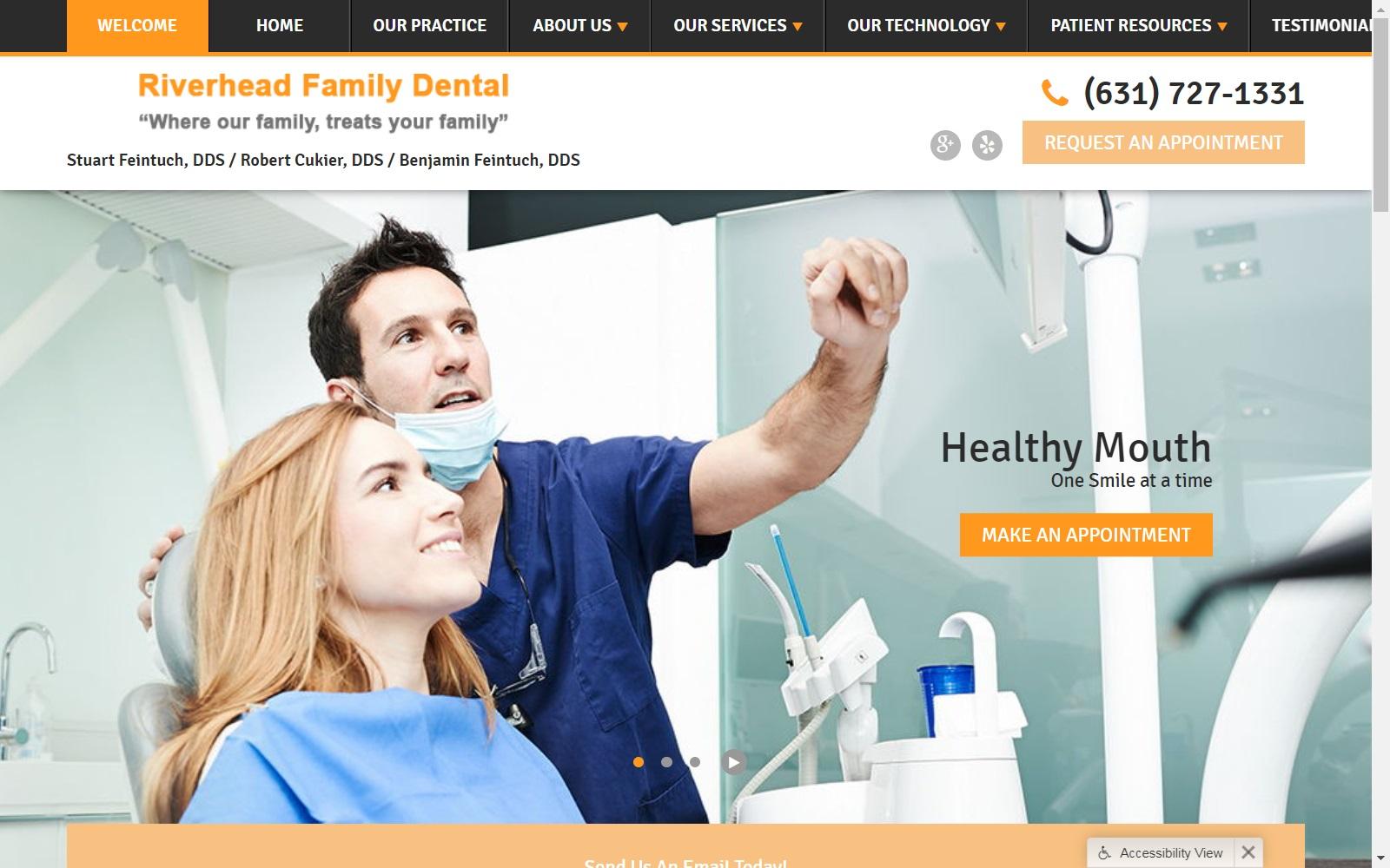 Riverhead Family Dental screenshot
