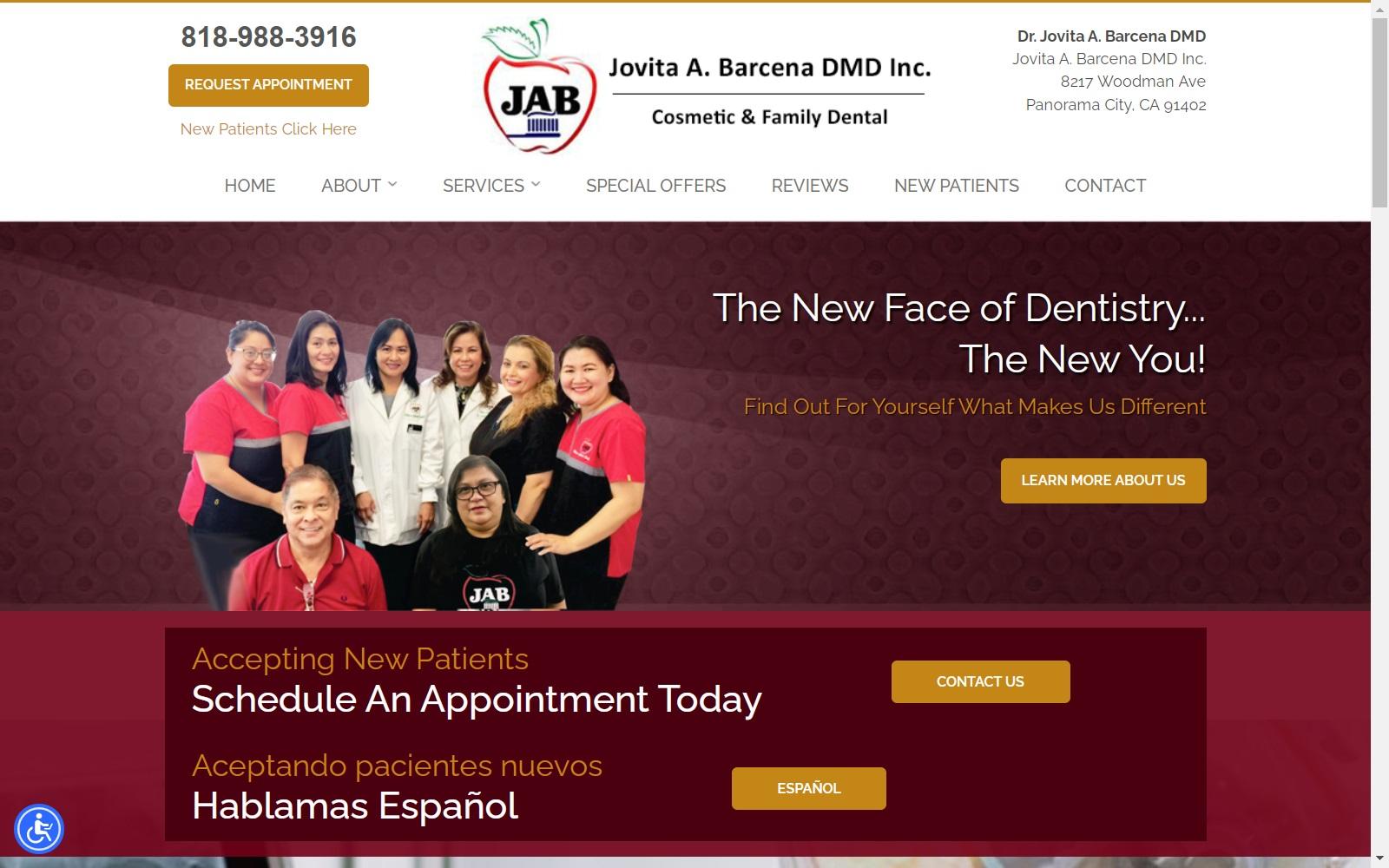 Dr. Jovita A. Barcena DMD screenshot