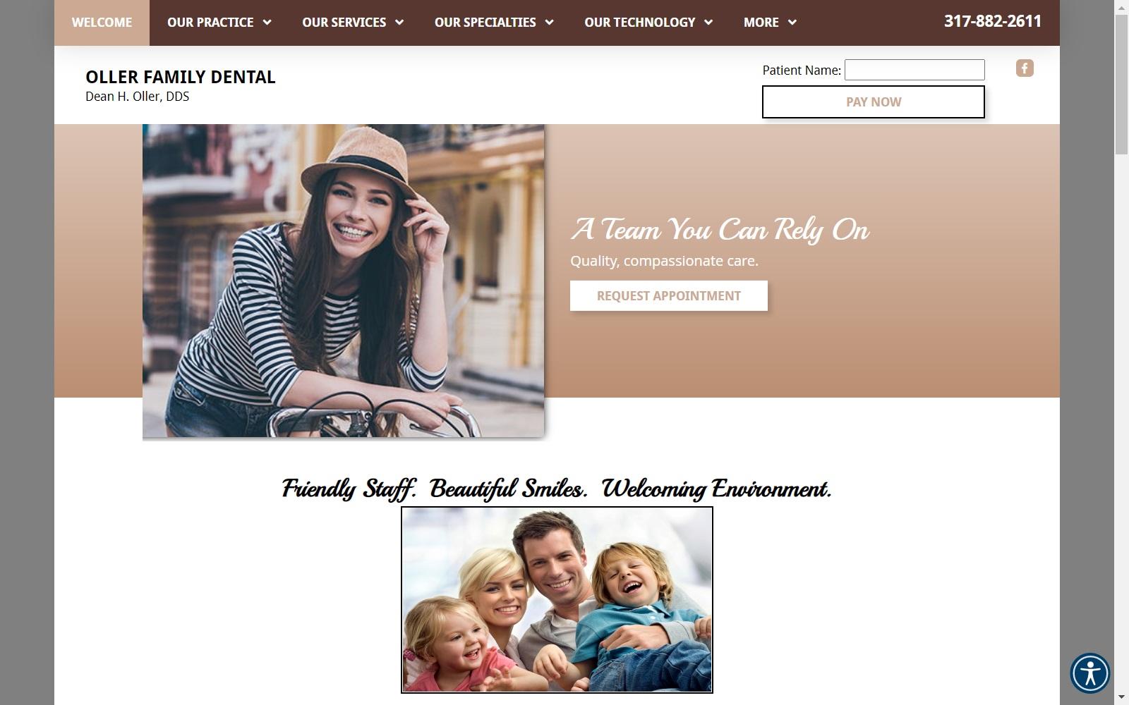 Oller Family Dental screenshot