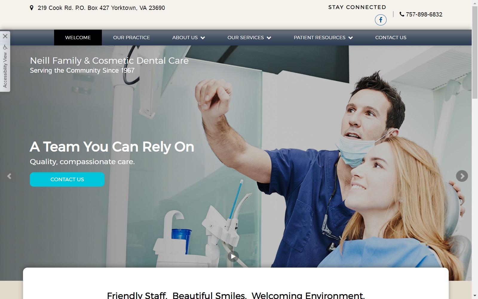 Neill Family & Cosmetic Dental Care screenshot